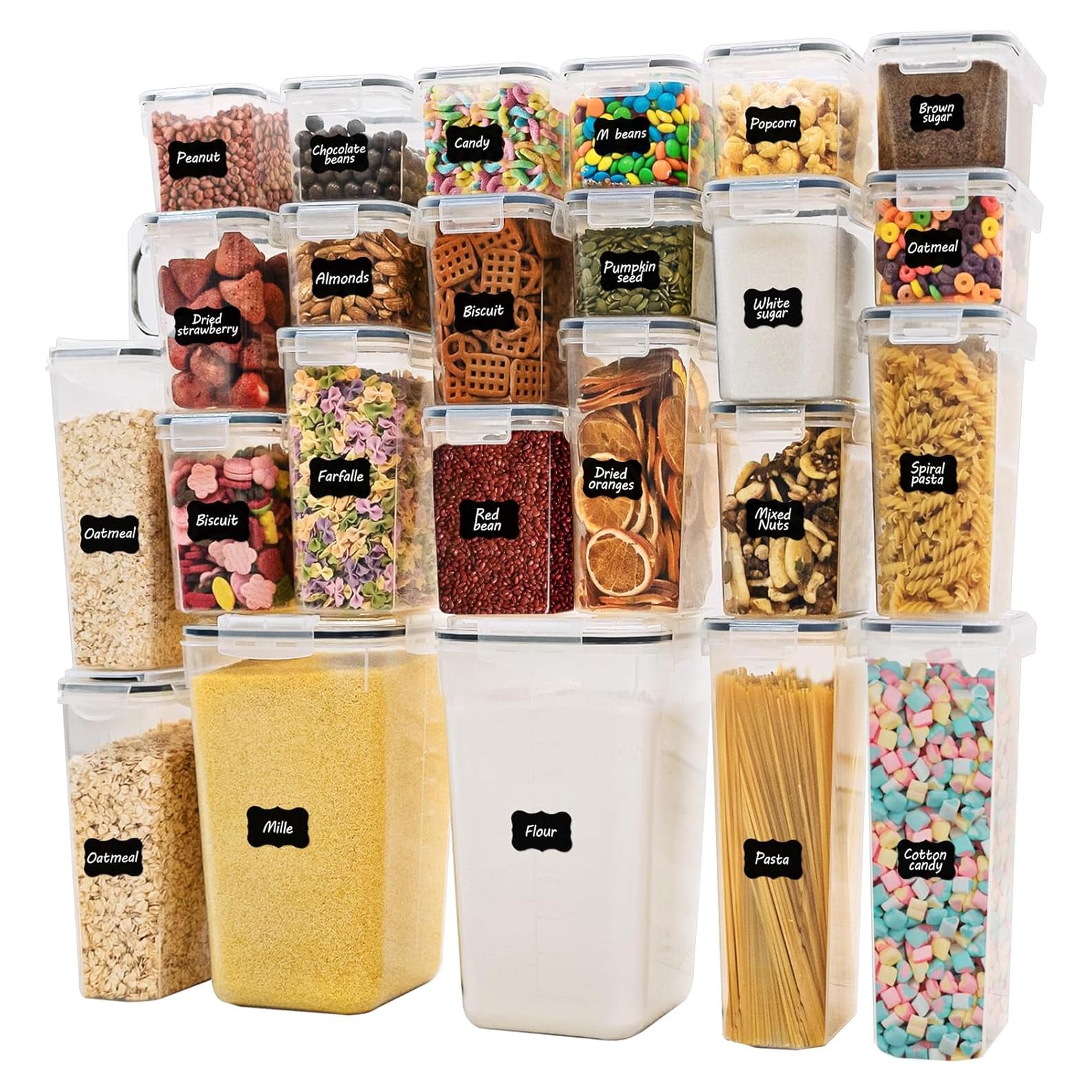 Contenedores de Almacenamiento Romswi 24 Piezas Herméticos BPA