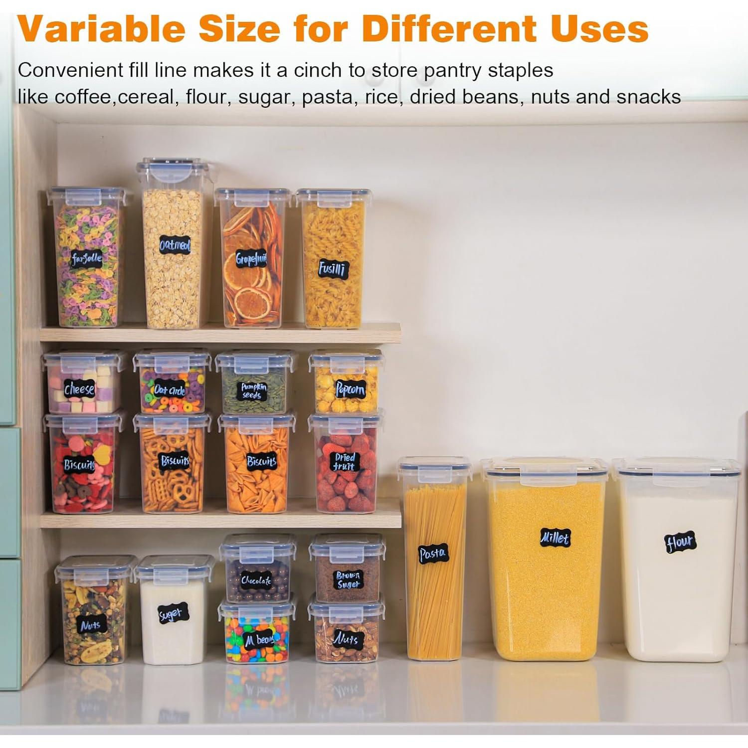 Contenedores de Almacenamiento Romswi 24 Piezas Herméticos BPA