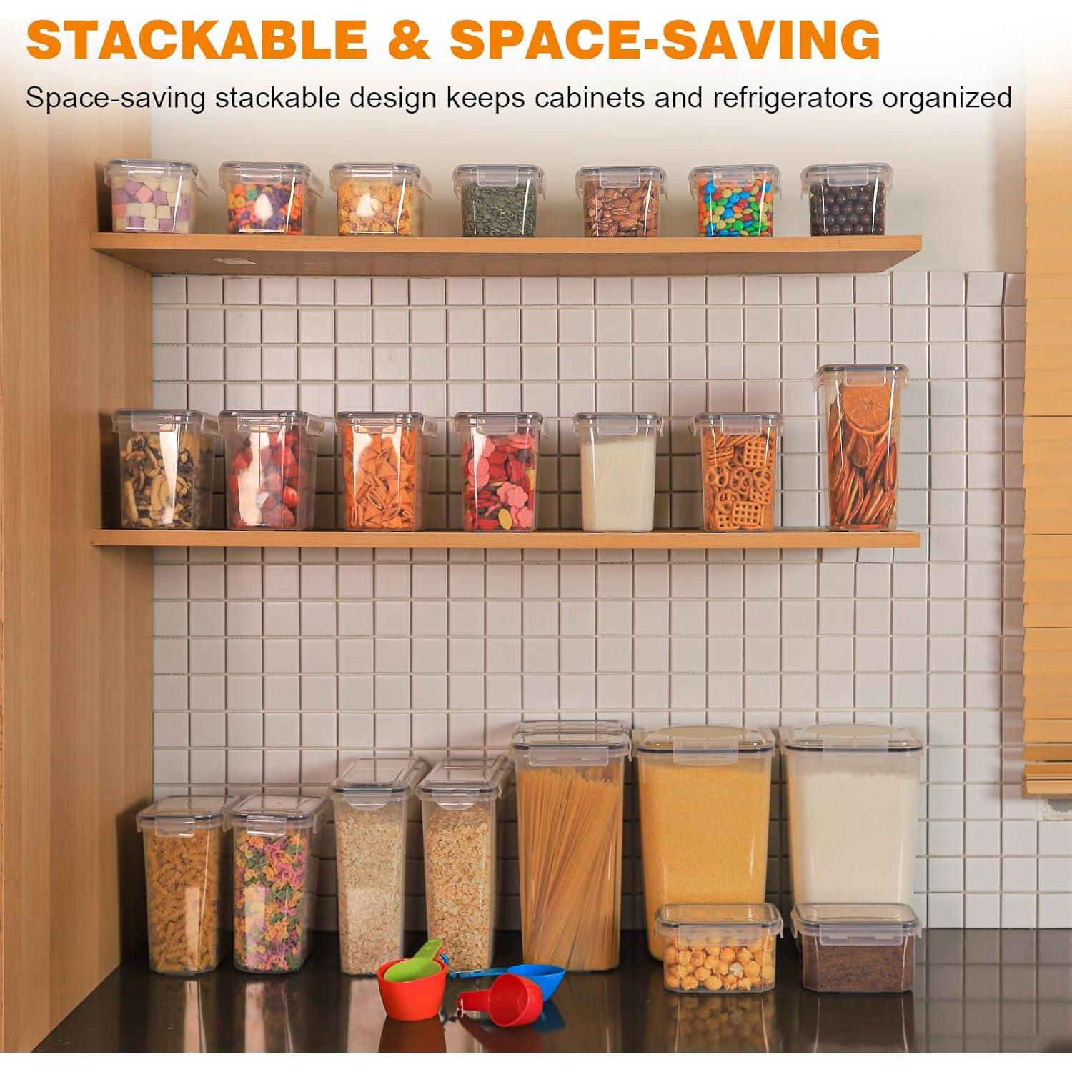 Contenedores de Almacenamiento Romswi 24 Piezas Herméticos BPA