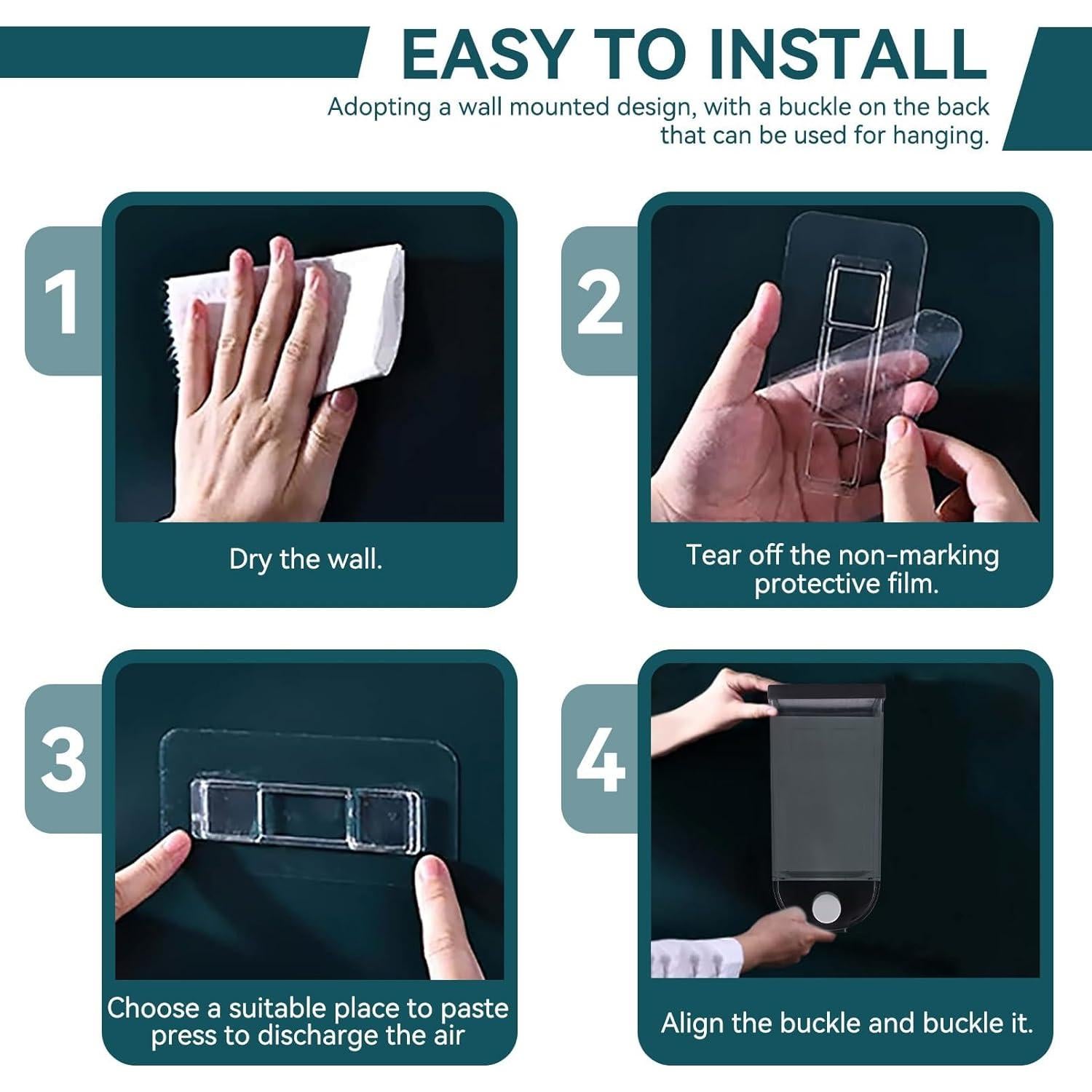 Dispensador de Alimentos Secos Hermético Cyrank 1.5L Montado en Pared