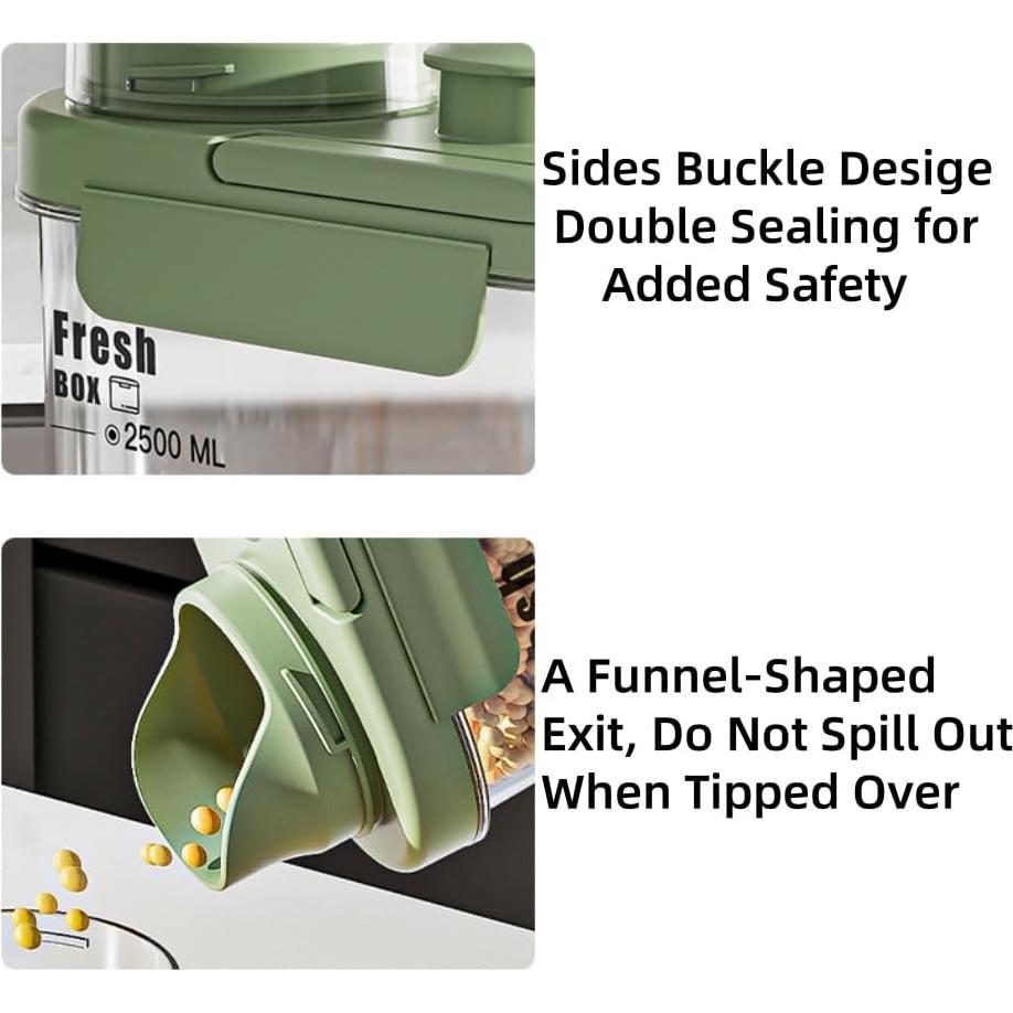 Recipiente de Almacenamiento Hermético Komost 2.5L Verde