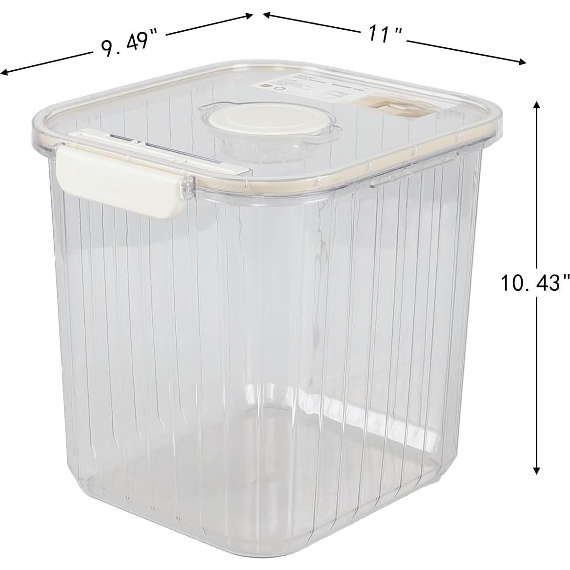 Contenedor de almacenamiento de arroz hermético AnnkkyUS 10 kg