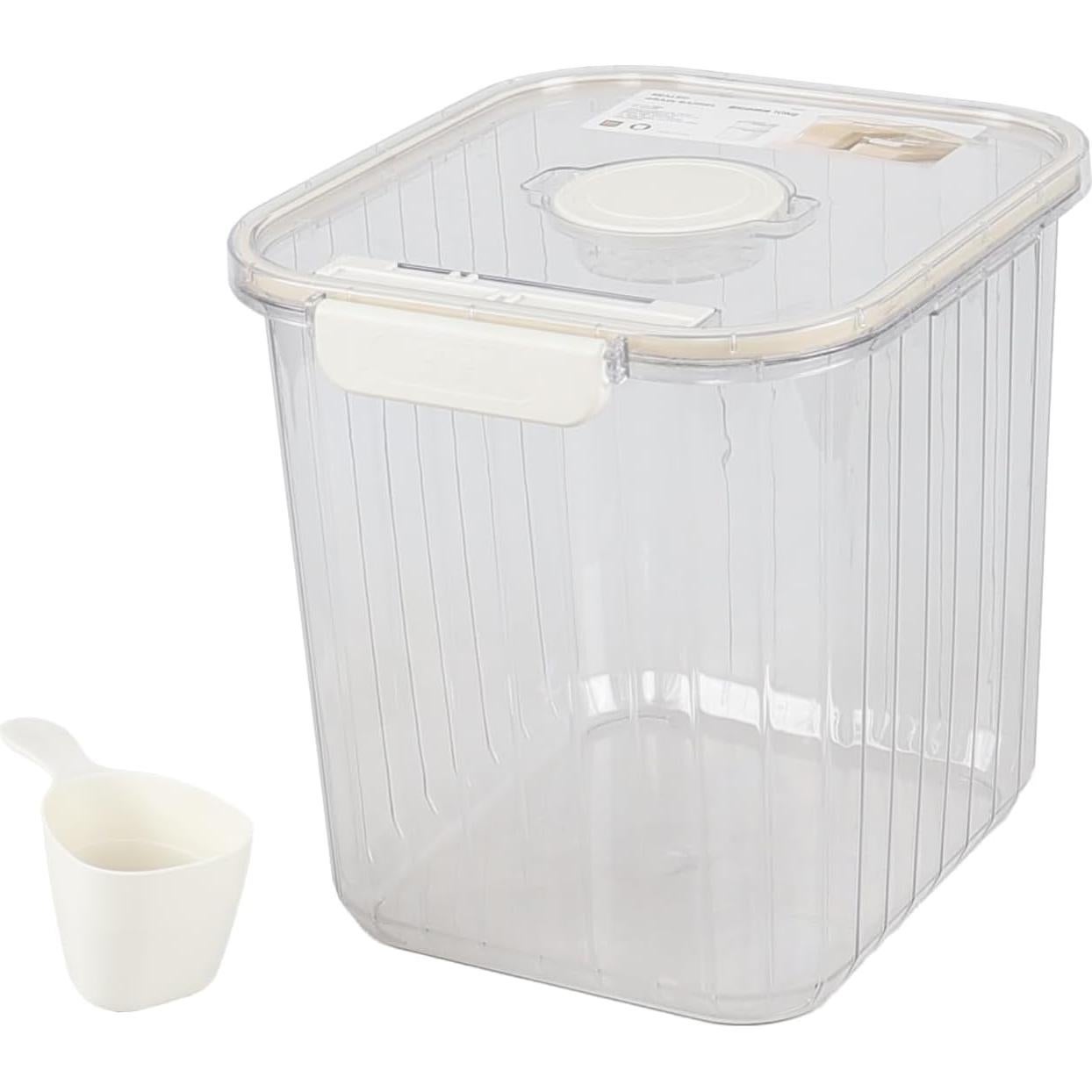 Contenedor de almacenamiento de arroz hermético AnnkkyUS 10 kg