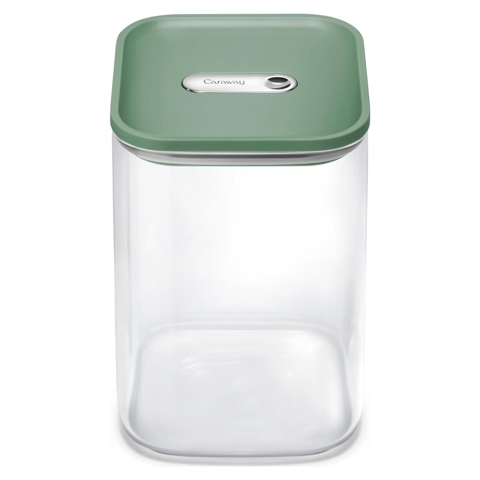 Contenedor de Almacenamiento de Alimentos de Vidrio 4qt Caraway - Hermético, Libre de BPA, Apilable