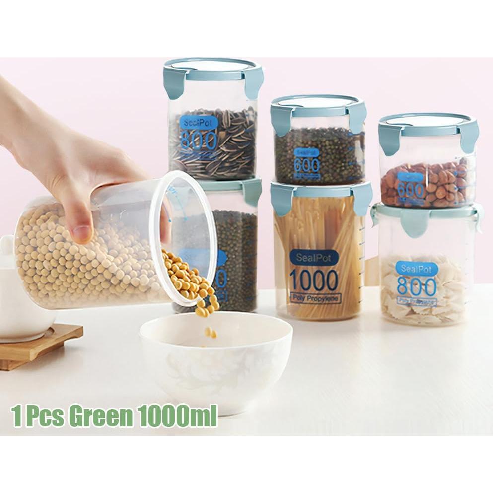 Contenedor Hermético de Alimentos Joyzan 1000ml, Plástico a Prueba de Fugas