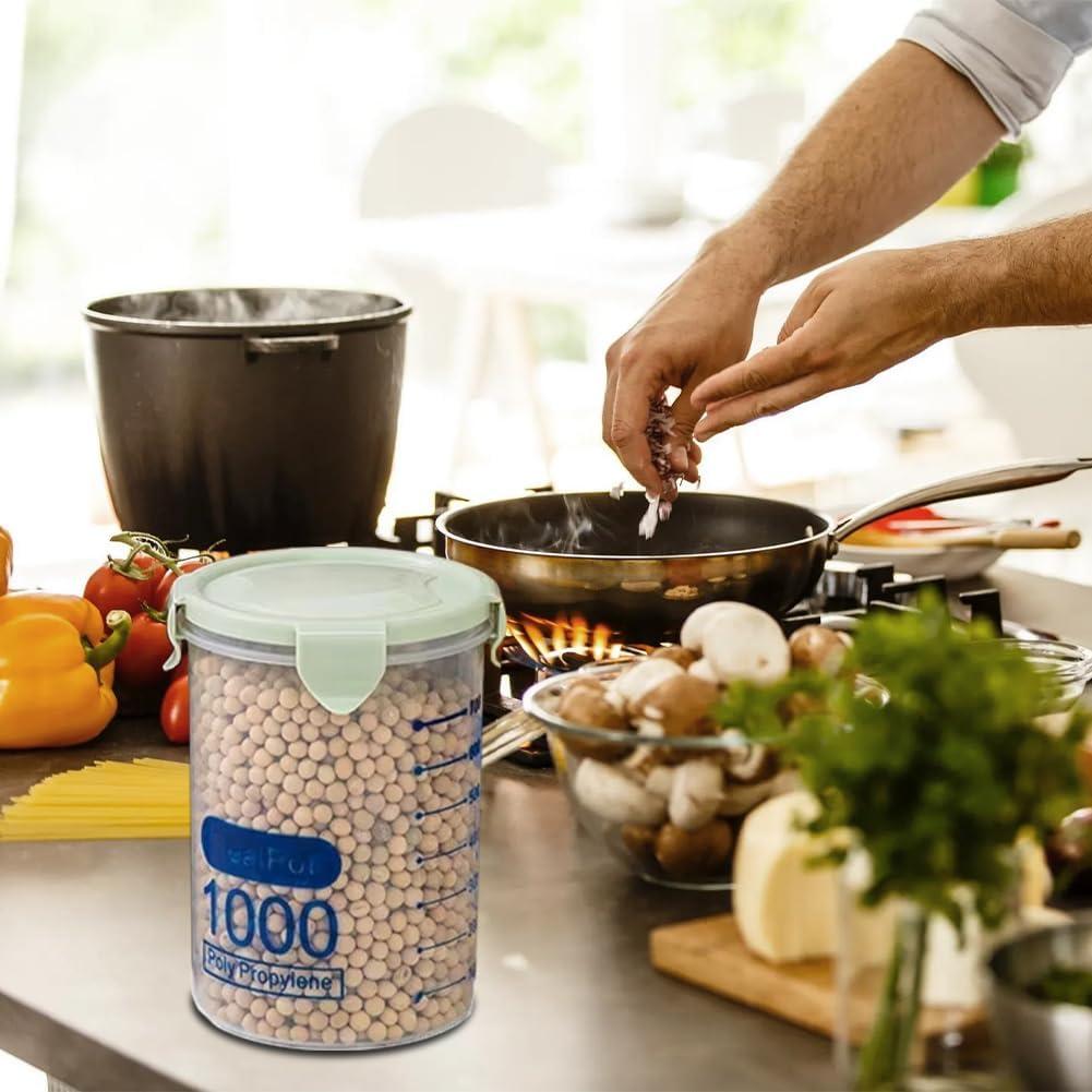 Contenedor Hermético de Alimentos Joyzan 1000ml, Plástico a Prueba de Fugas
