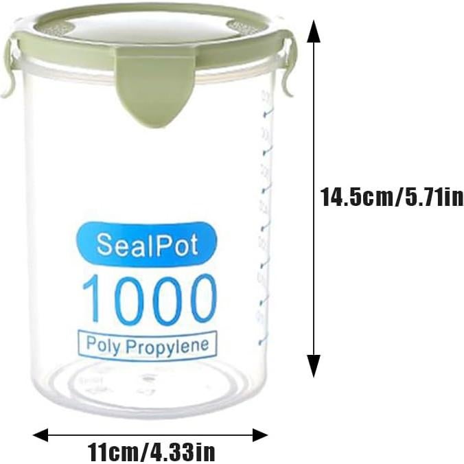 Contenedor Hermético de Alimentos Joyzan 1000ml, Plástico a Prueba de Fugas