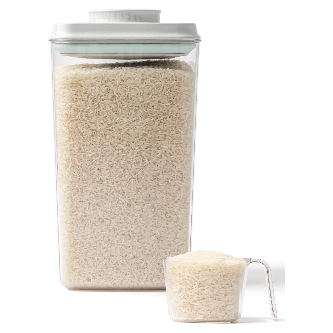 Contenedor de Arroz Hermético Tourdeus 4L con Taza Medidora