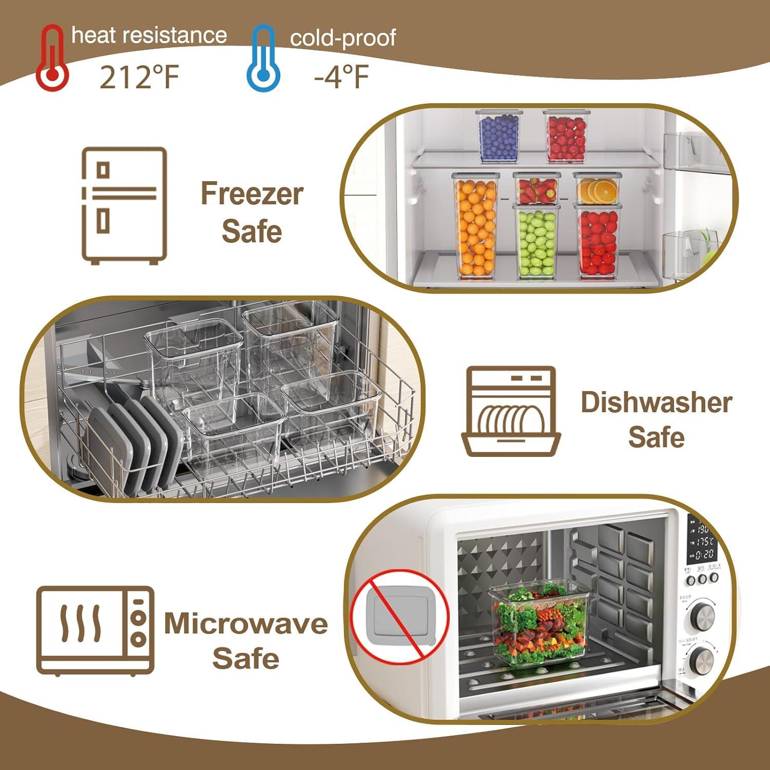 Juego de 7 Contenedores de Almacenamiento Herméticos Homhut