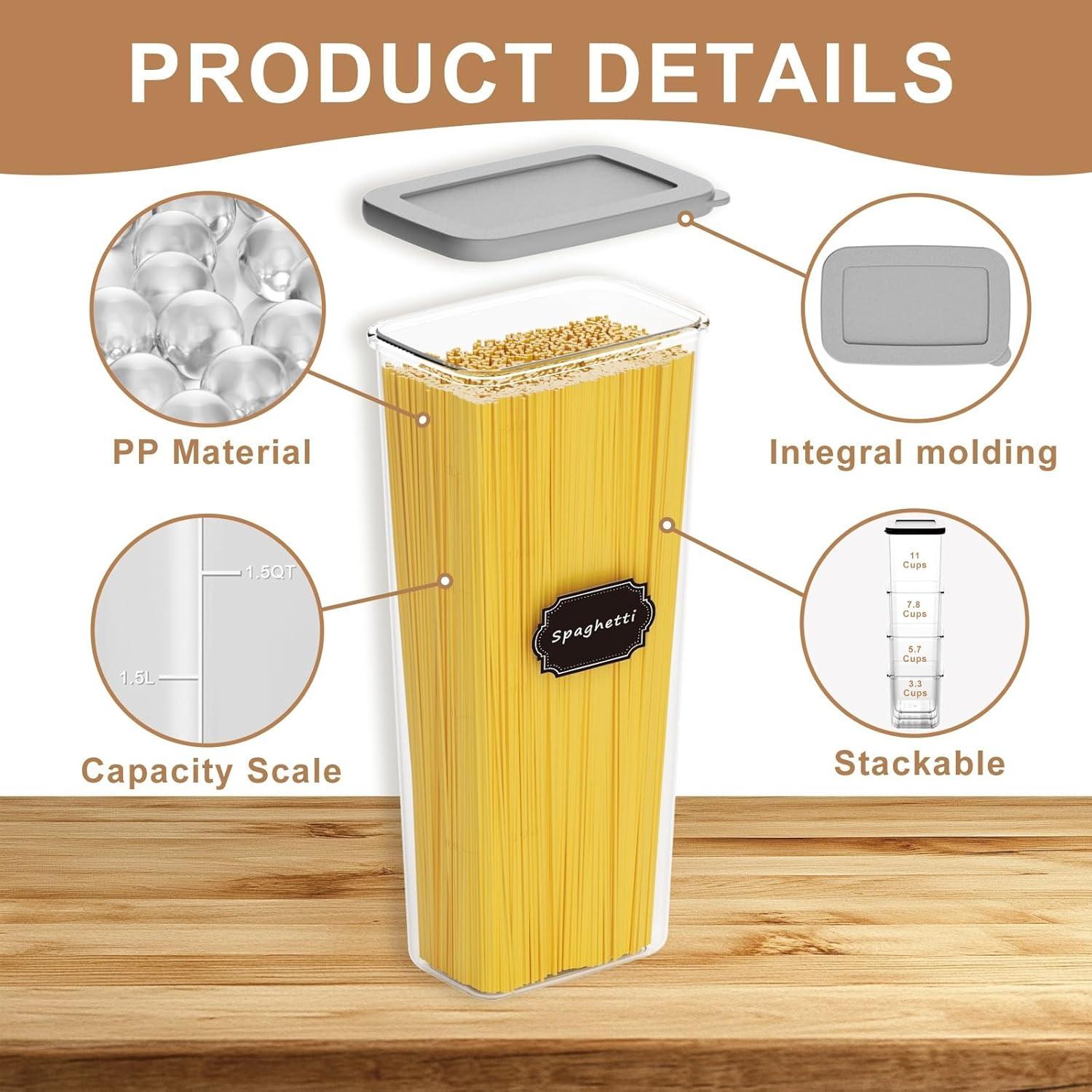 Juego de 7 Contenedores de Almacenamiento Herméticos Homhut