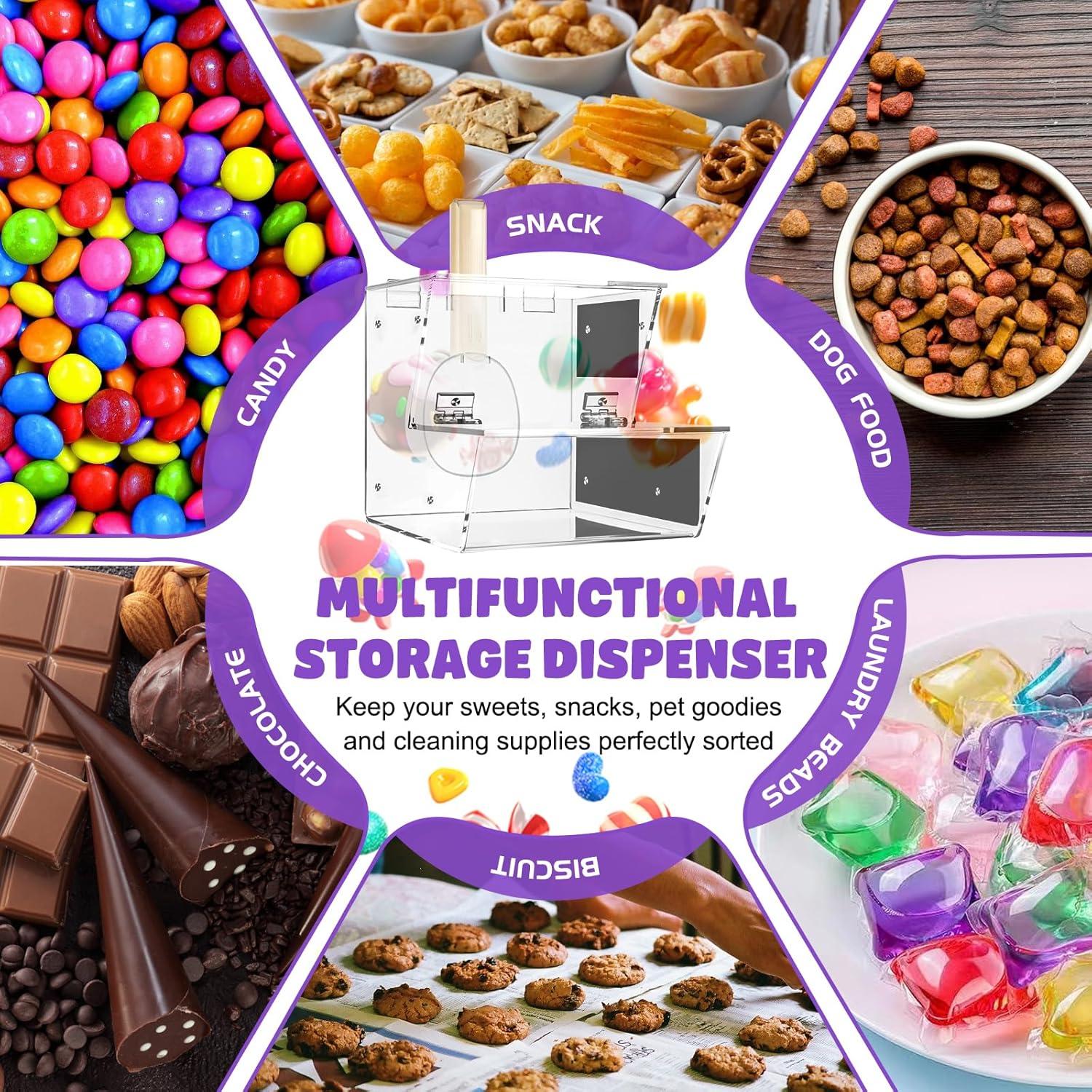 Contenedor de Caramelos Acrílico Transparente DUNTON 20.3x15.2 cm