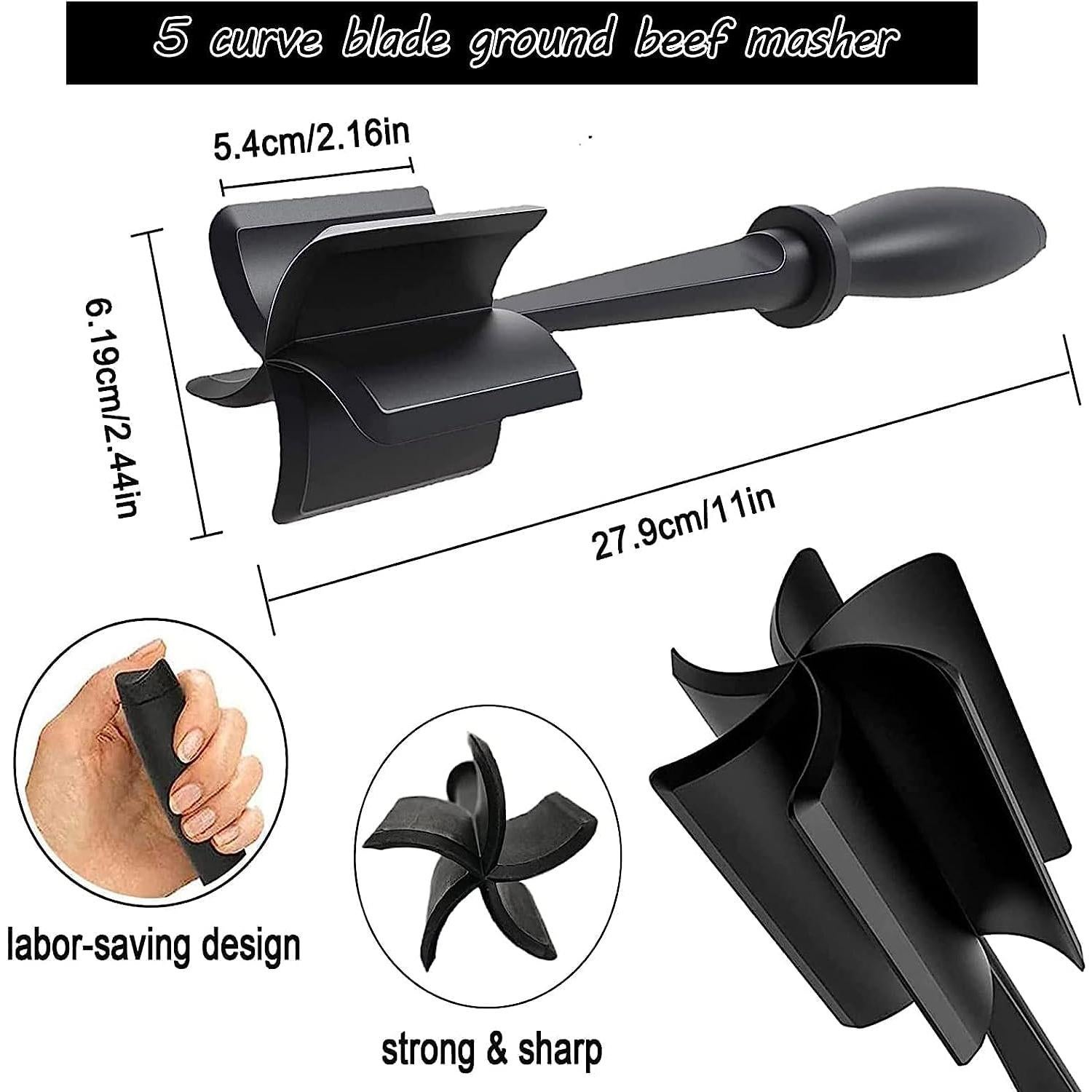 Picador de Carne MEKBOK 5 Cuchillas Nylon Resistente al Calor