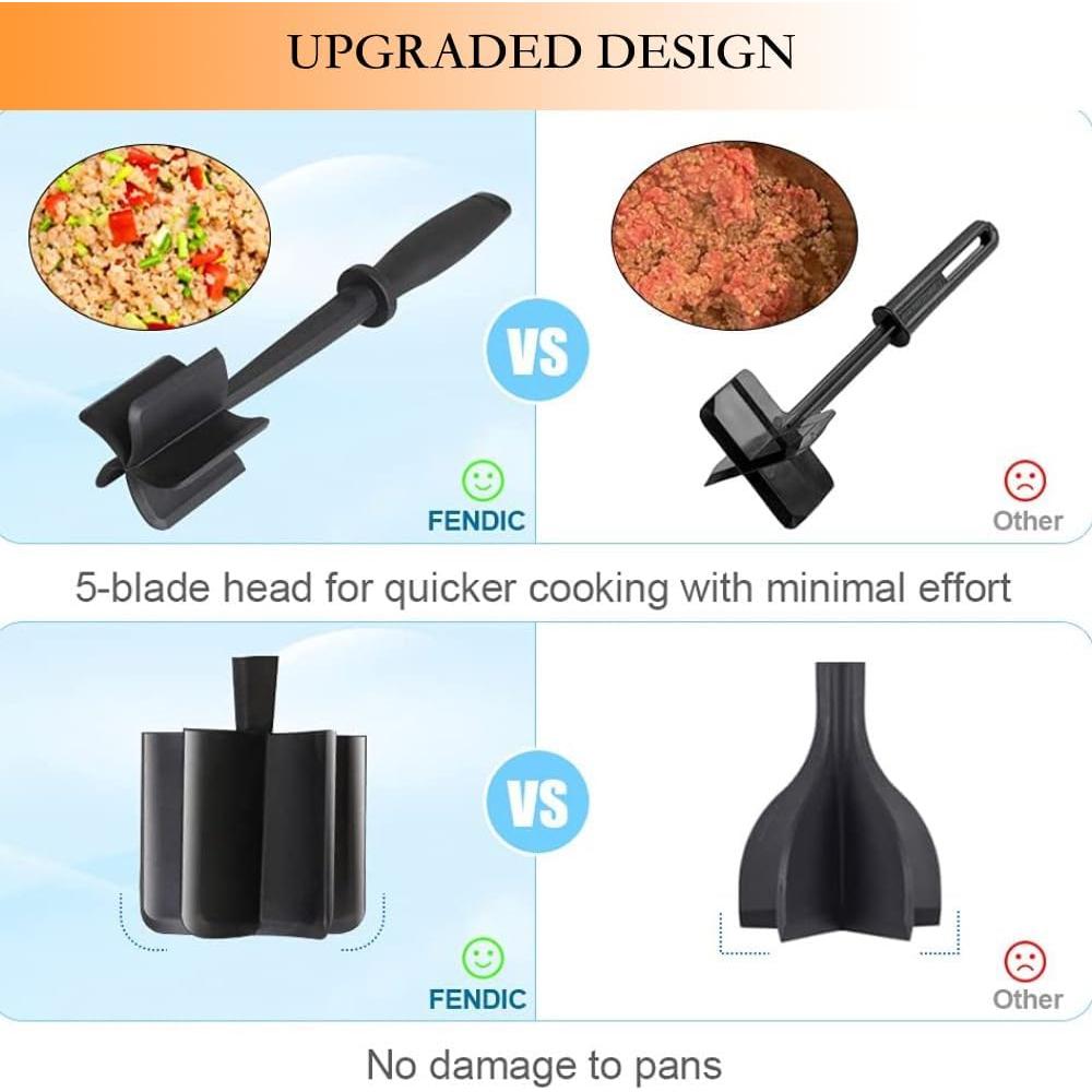 Picador de Carne Multifuncional KWBLWF 27.94 cm Resistente al Calor