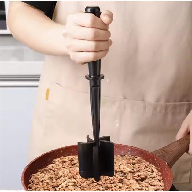 Picador de Carne Molida Nylon Antiadherente 5 Cuchillas Negro