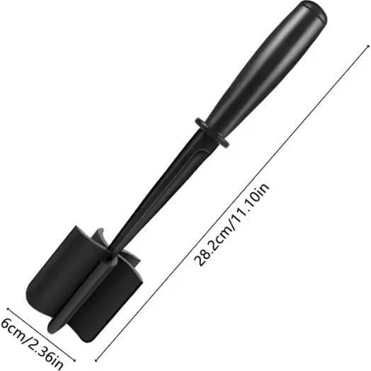 Picador de Carne Molida Nylon Antiadherente 5 Cuchillas Negro