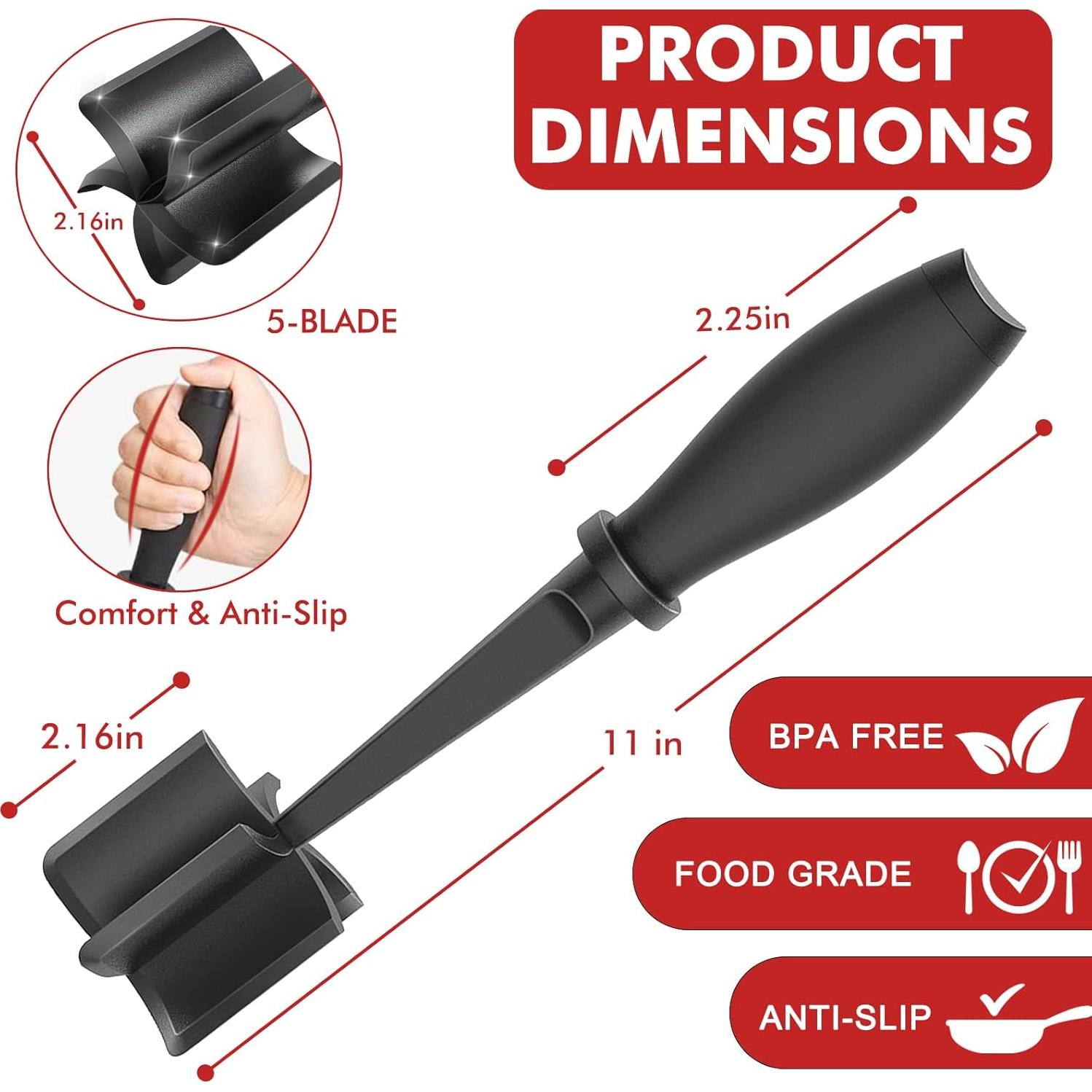 Aplastador de Carne y Patata PROCHOP - Utensilio de Cocina Nylon