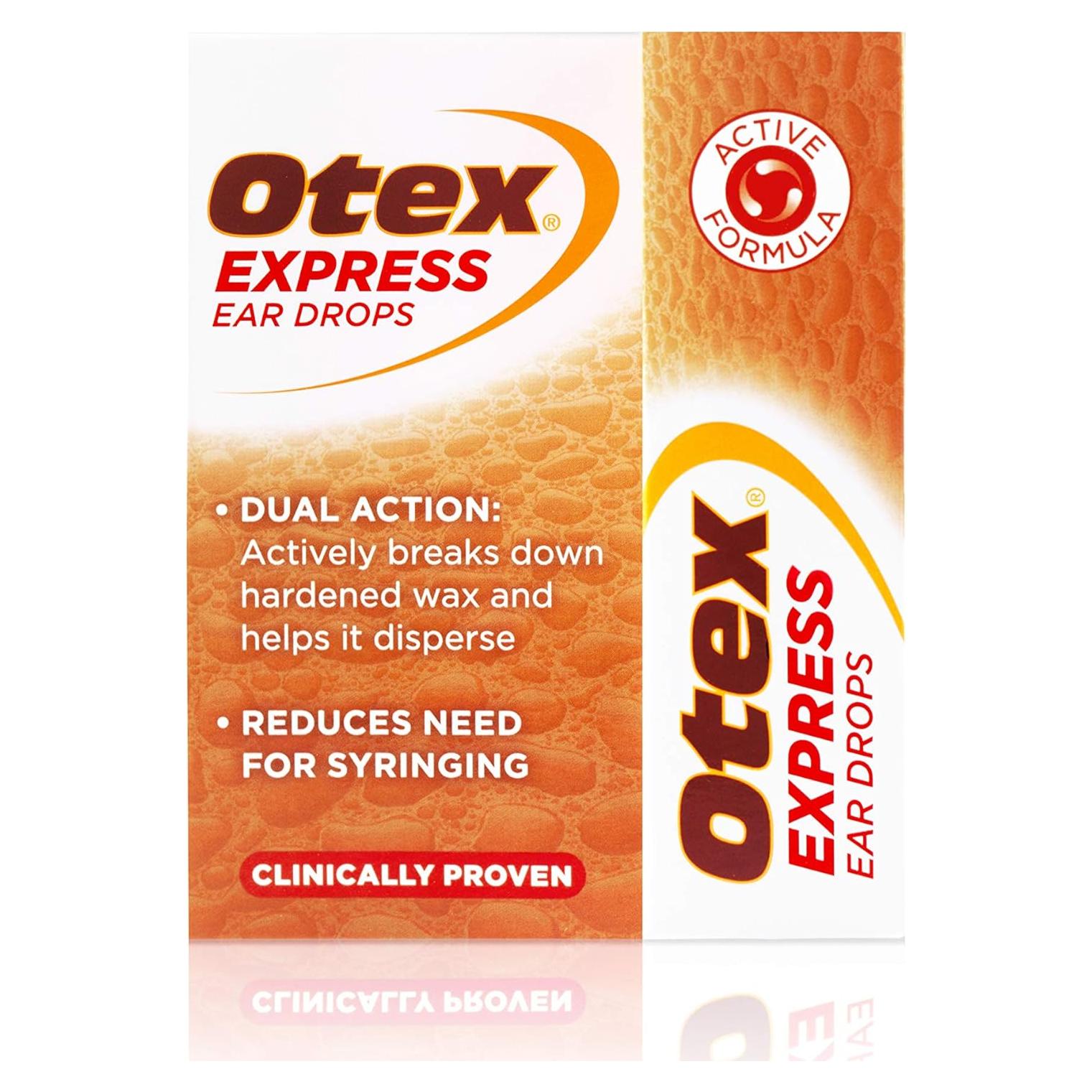 Gotas para Oídos Otex Express 10ml - Acción Dual para Cera