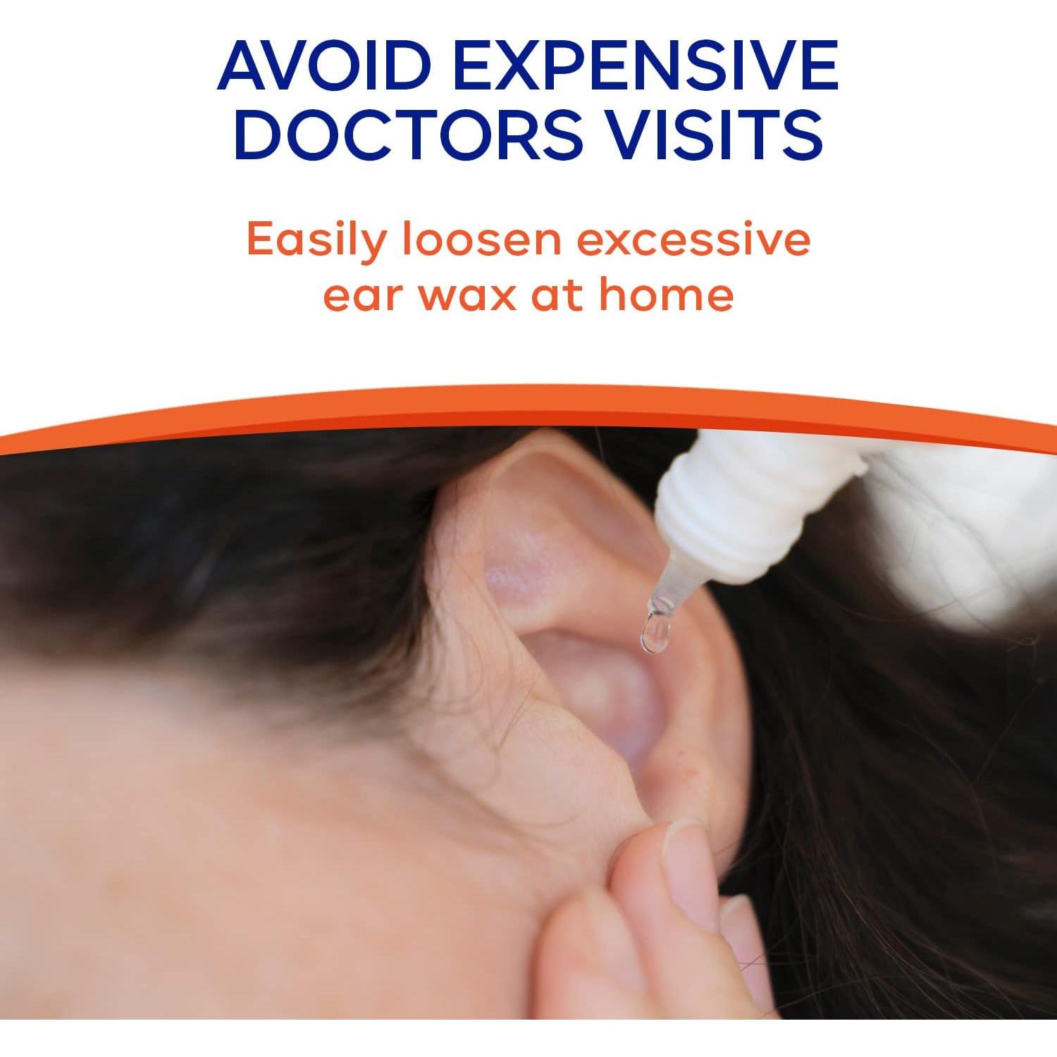 Gotas para eliminar cerumen WaxBgone - 14.79 ml - Acción espumosa