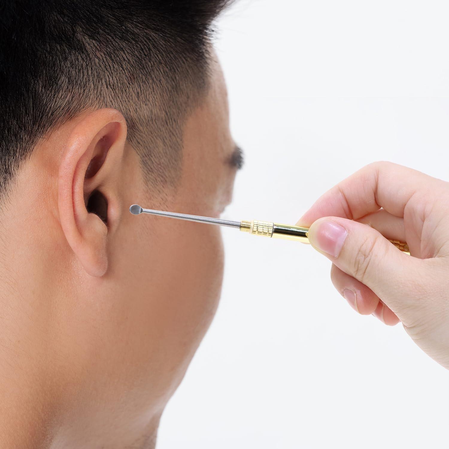 Limpiador de Cerumen Plegable ONLYKXY de Titanio Portátil