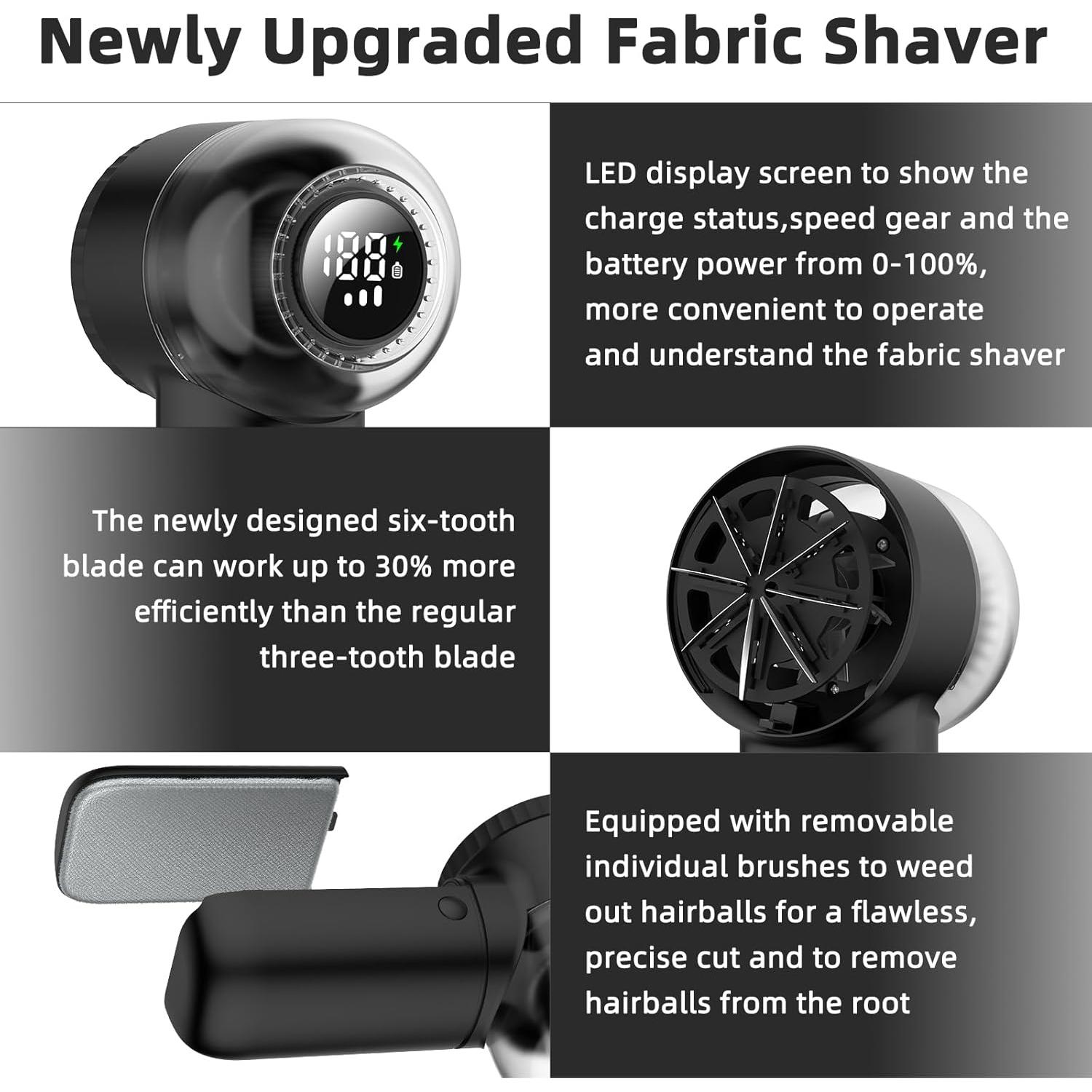 Afeitadora de Tela Eléctrica Ollse Recargable 120ml Negro