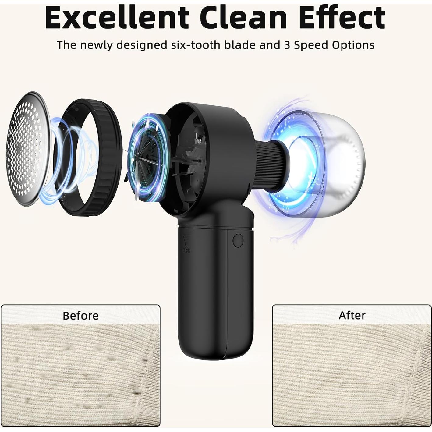 Afeitadora de Tela Eléctrica Ollse Recargable 120ml Negro