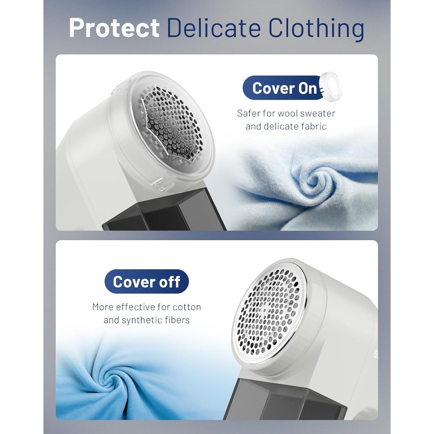 Quitapelusas Beautural Eléctrico Portátil 6 Cuchillas LED