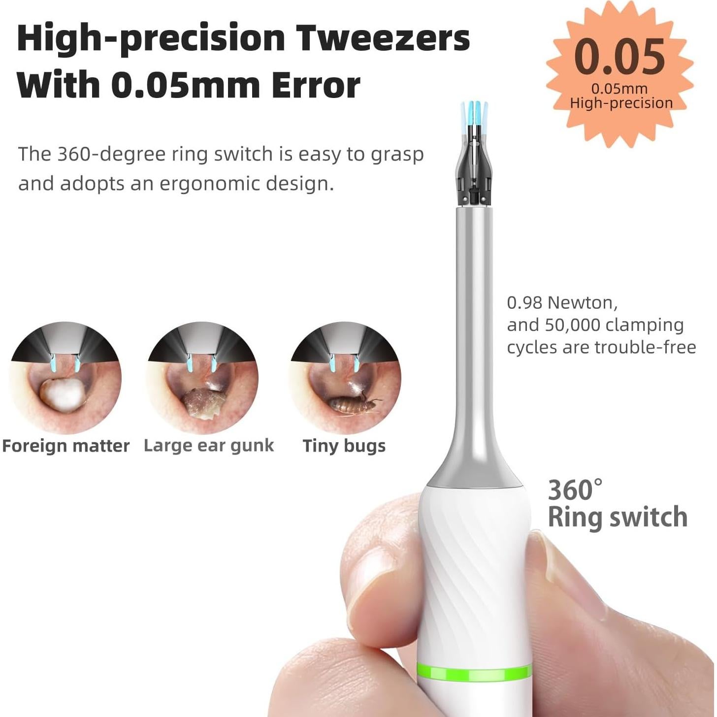 Limpiador de Oídos Bebird Pro Note5 con Cámara HD Inalámbrico