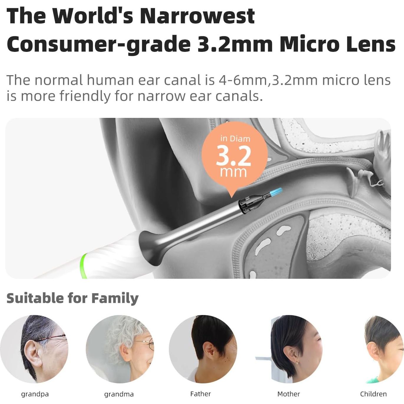 Limpiador de Oídos Bebird Pro Note5 con Cámara HD Inalámbrico