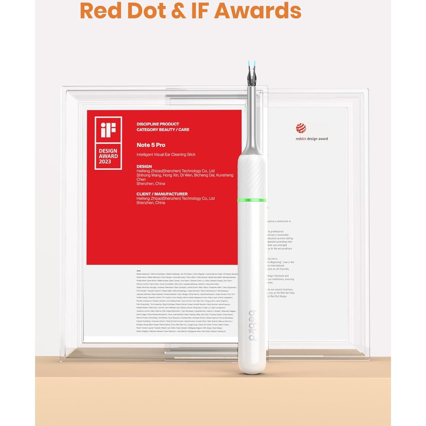 Limpiador de Oídos Bebird Pro Note5 con Cámara HD Inalámbrico