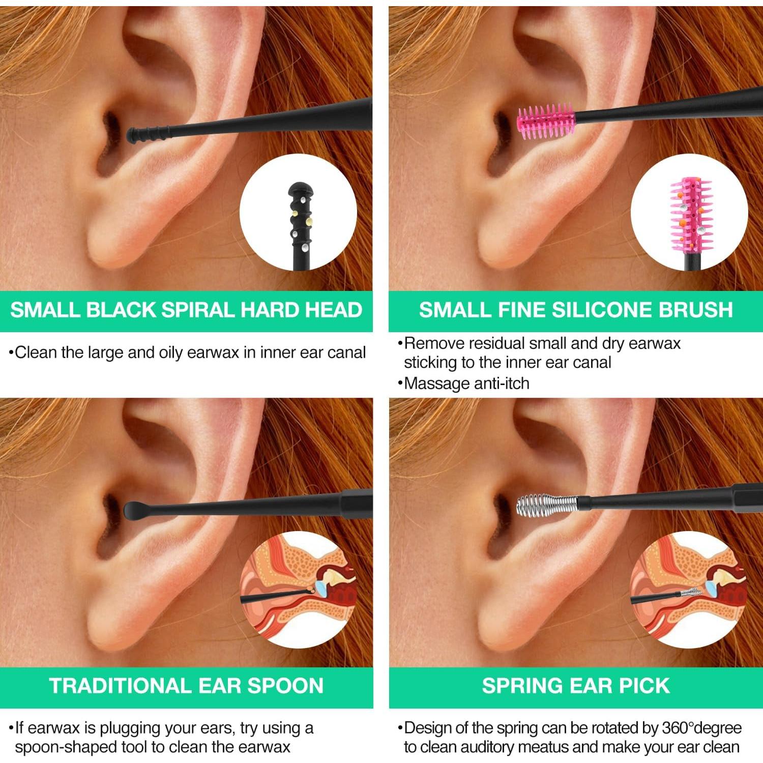 Removedor de Cera de Oído Eléctrico Simnoble Blanco 9 Niveles