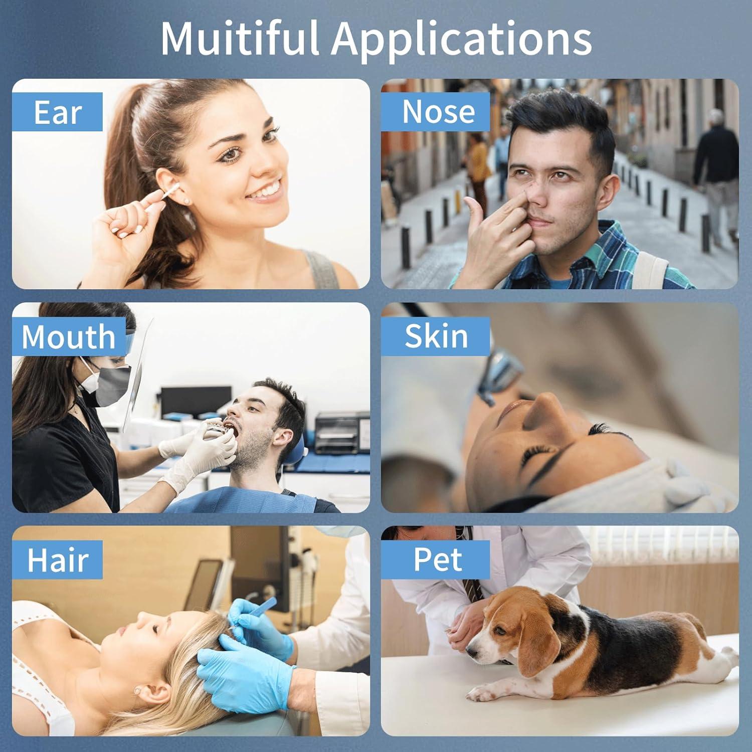 Kit de Limpieza de Oídos O!Life con Cámara y Luz - 8 Piezas