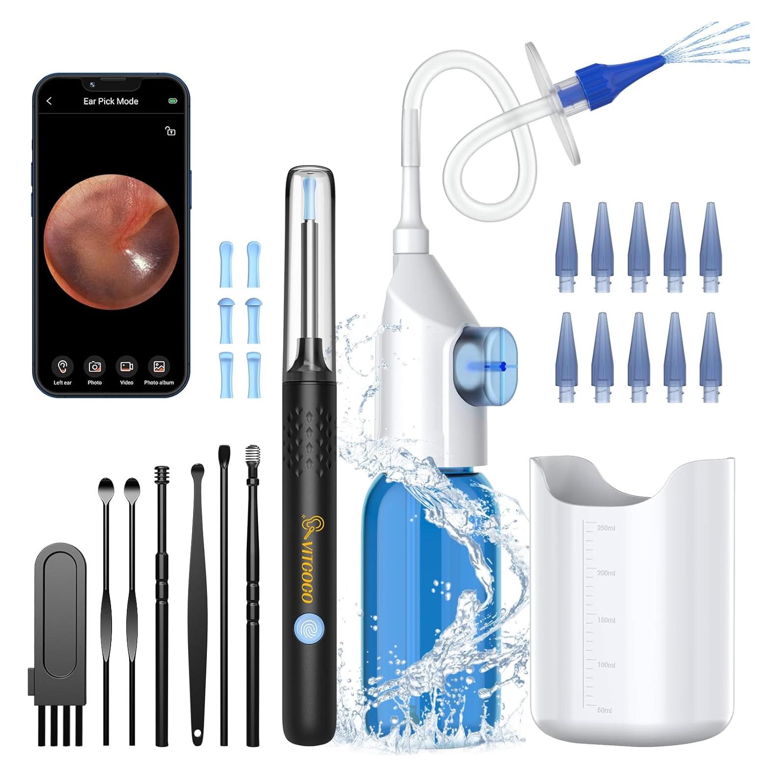 Kit de Eliminación de Cerumen VITCOCO con Cámara 1920P HD