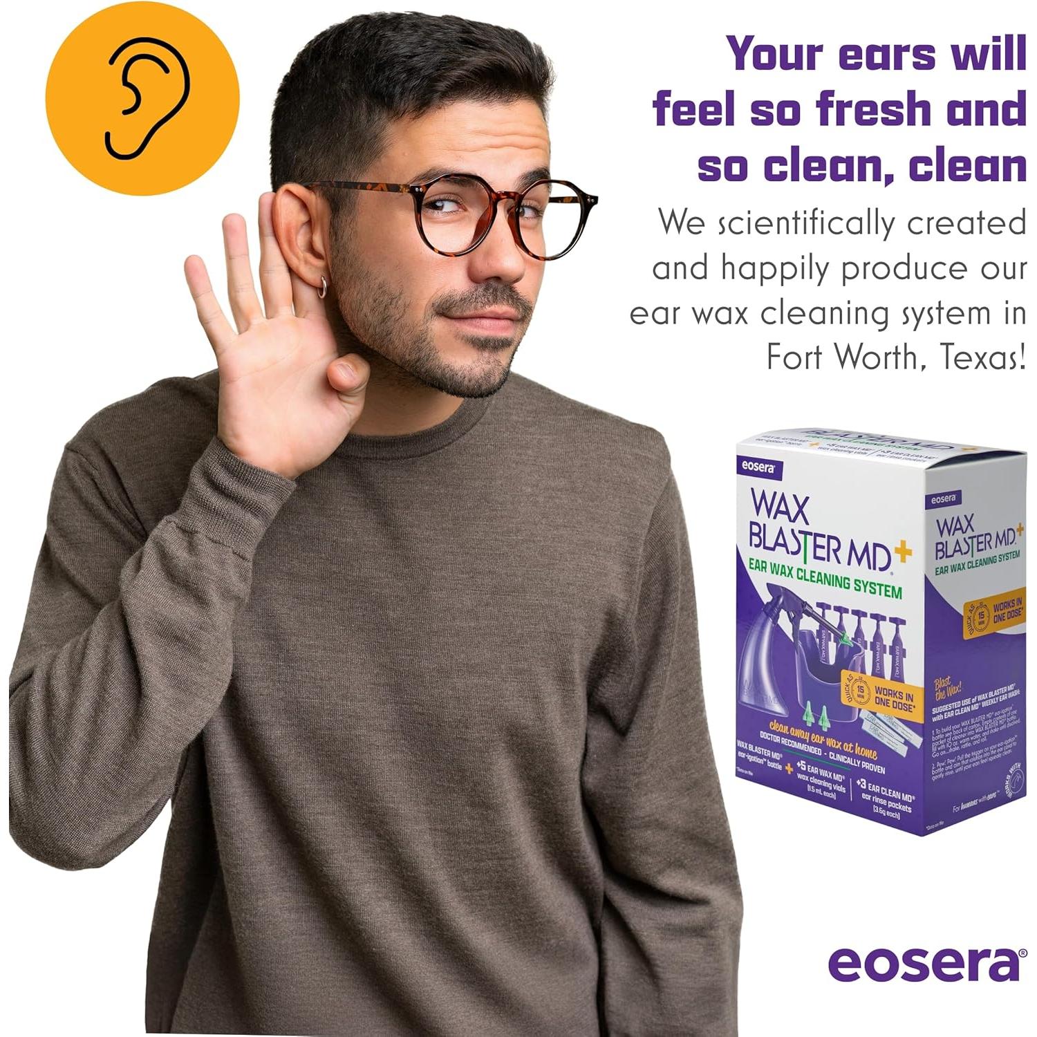 Kit de Limpieza de Oídos Eosera Wax Blaster MD - Acción Rápida