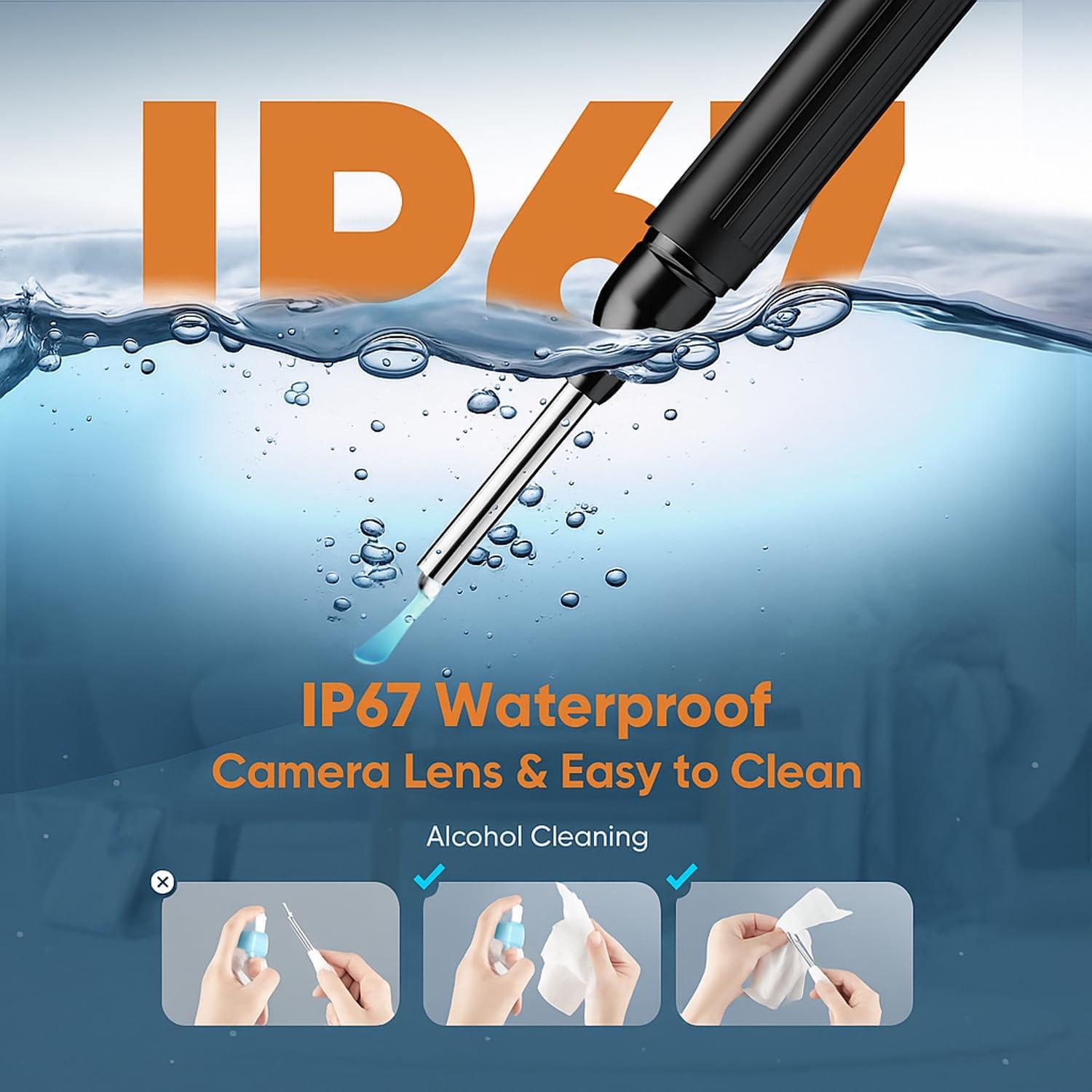 Kit de Limpieza de Oídos Bekhic P6s con Cámara HD 1296P