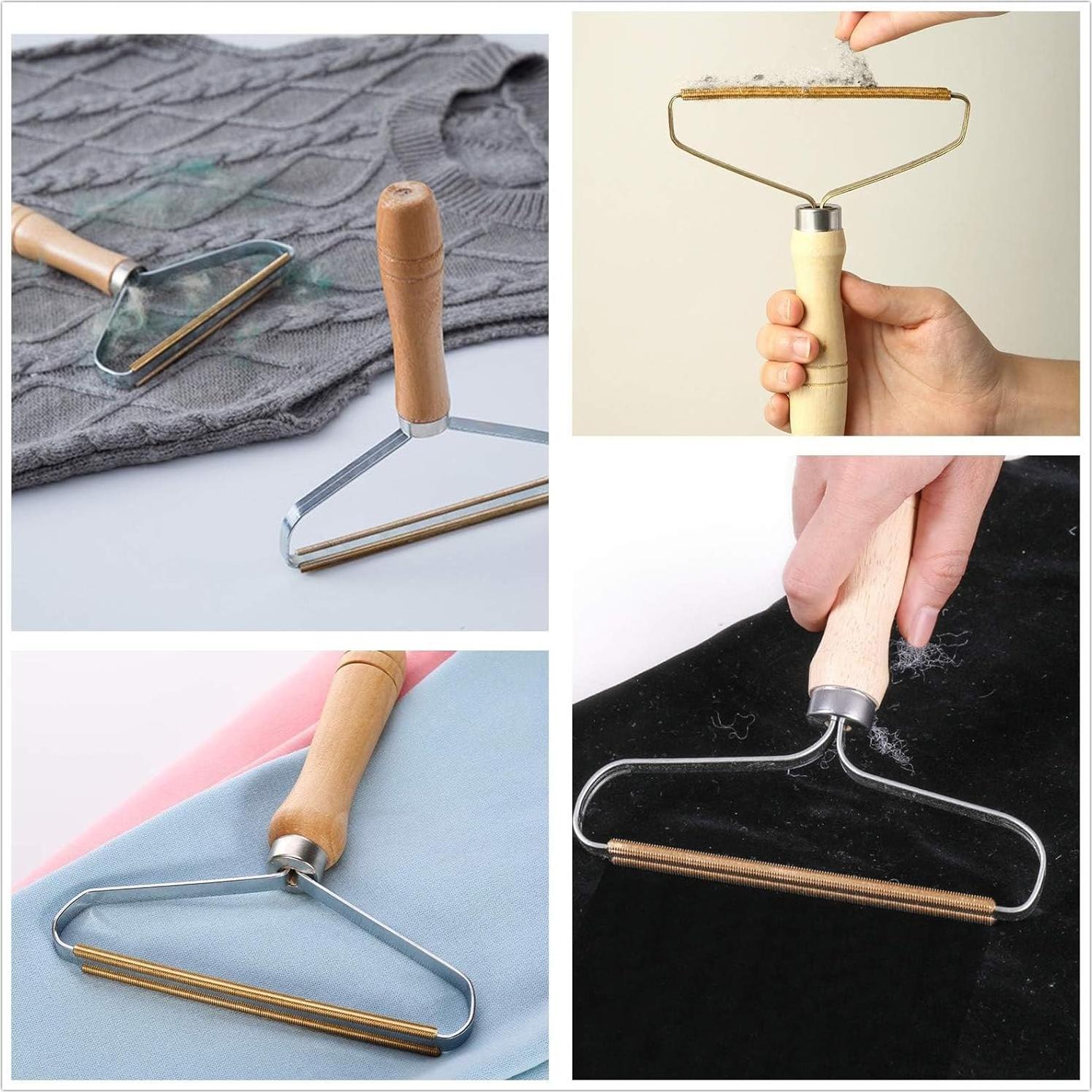 Removedor de Pelusa Manual RPJFCPCS - Mango de Madera, 32g