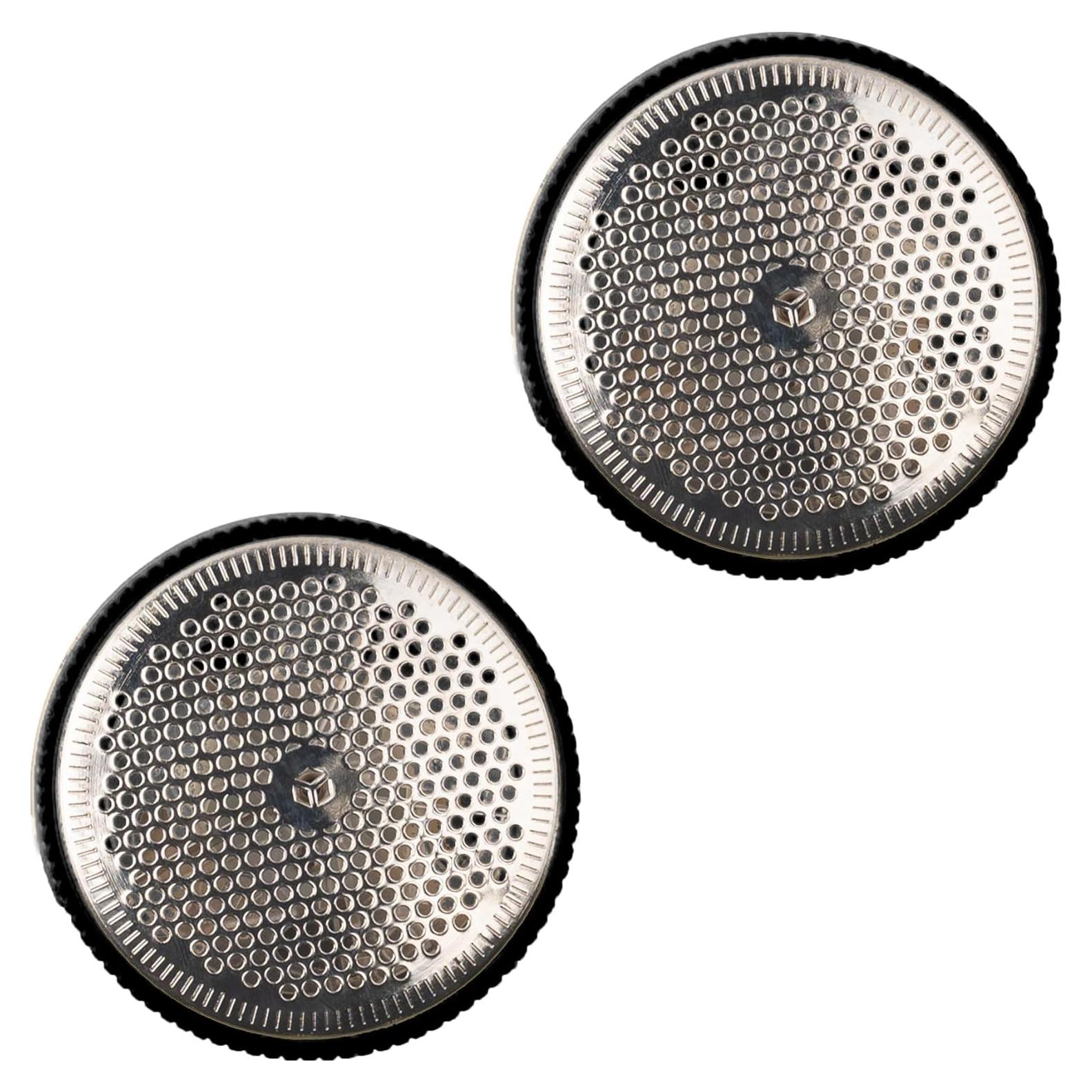 Spare mesh Covers 2 Pack Spare Replacement net Covers pionix Head caps for Black Extra Power Fabric Shaver