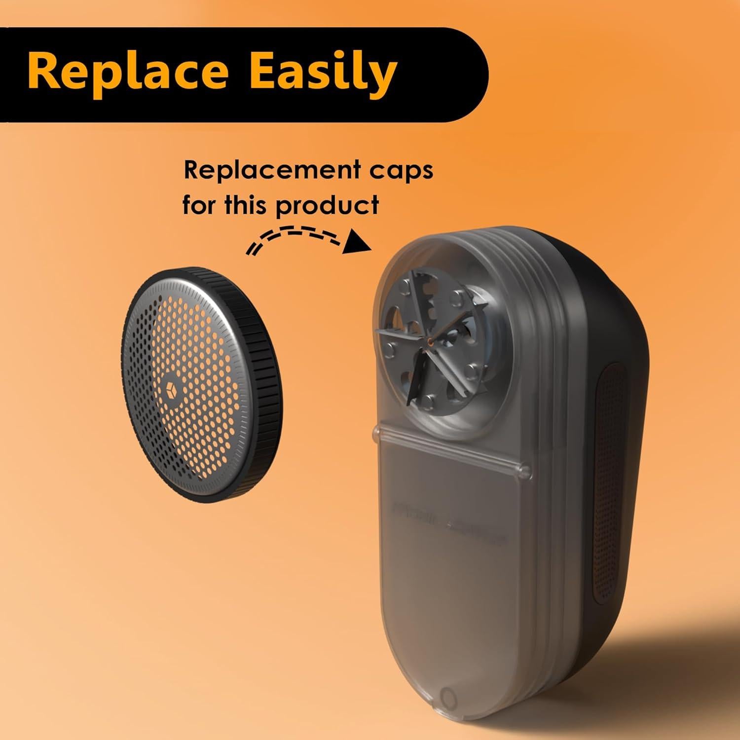 Spare mesh Covers 2 Pack Spare Replacement net Covers pionix Head caps for Black Extra Power Fabric Shaver