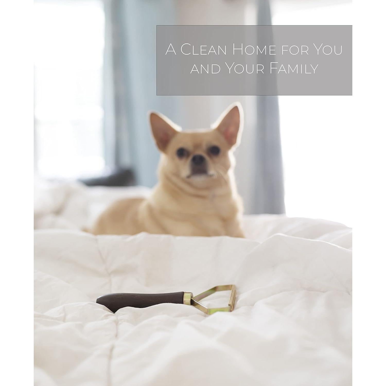 Removedor de Pelusa Manual Pascal con Mango de Madera y Cobre