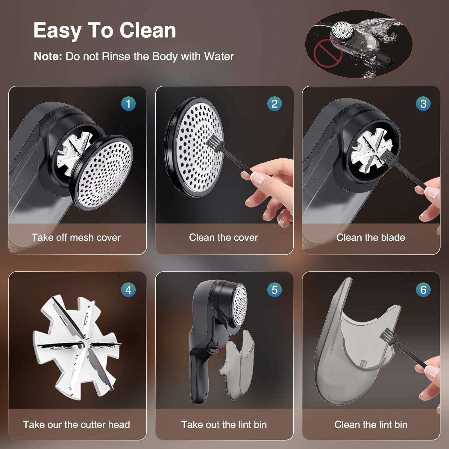 Raspador de Tela Eléctrico Bubbacare con 3 Cuchillas Inoxidable