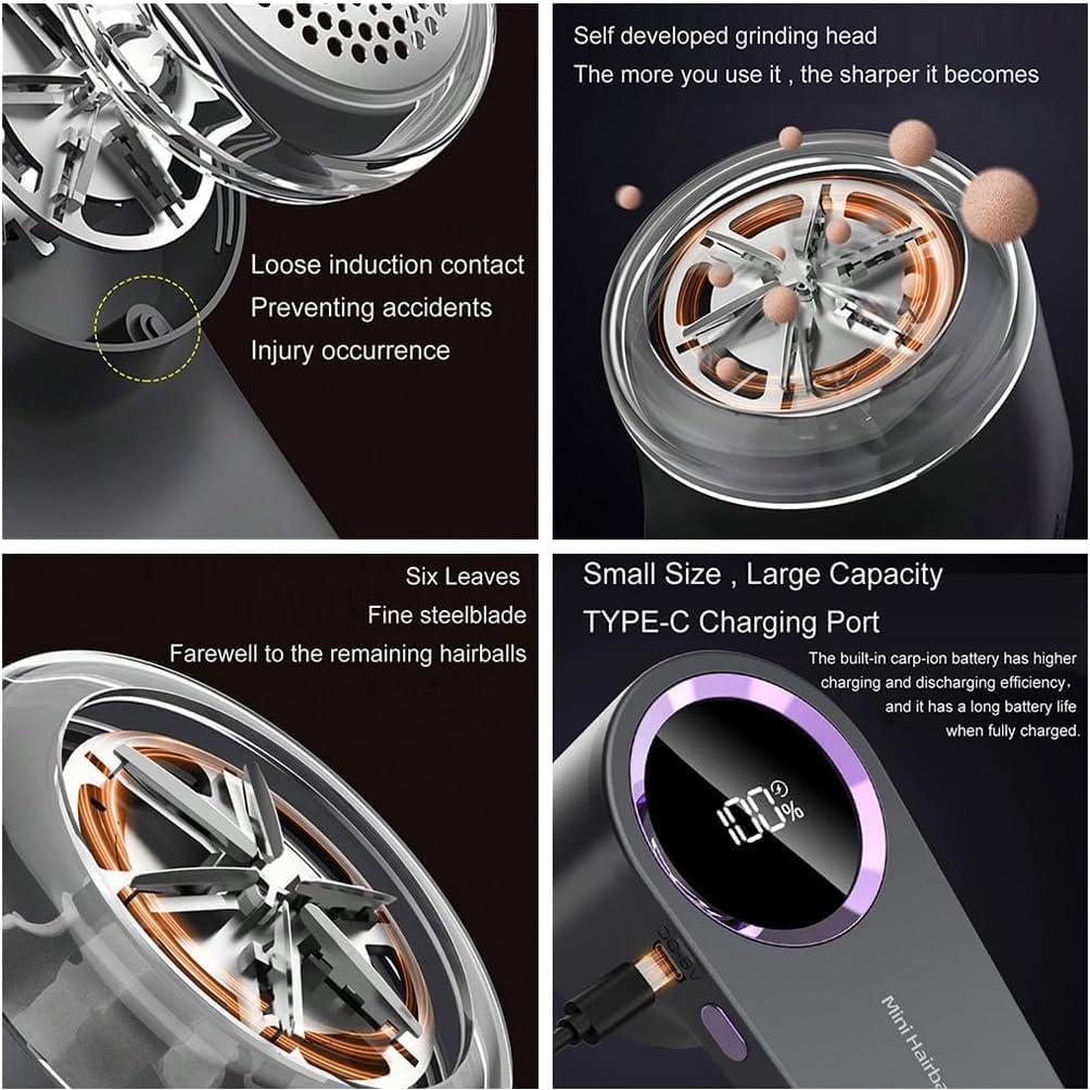 Rasuradora de Tela Digital LED AYRNBOU - Carga Rápida Tipo C