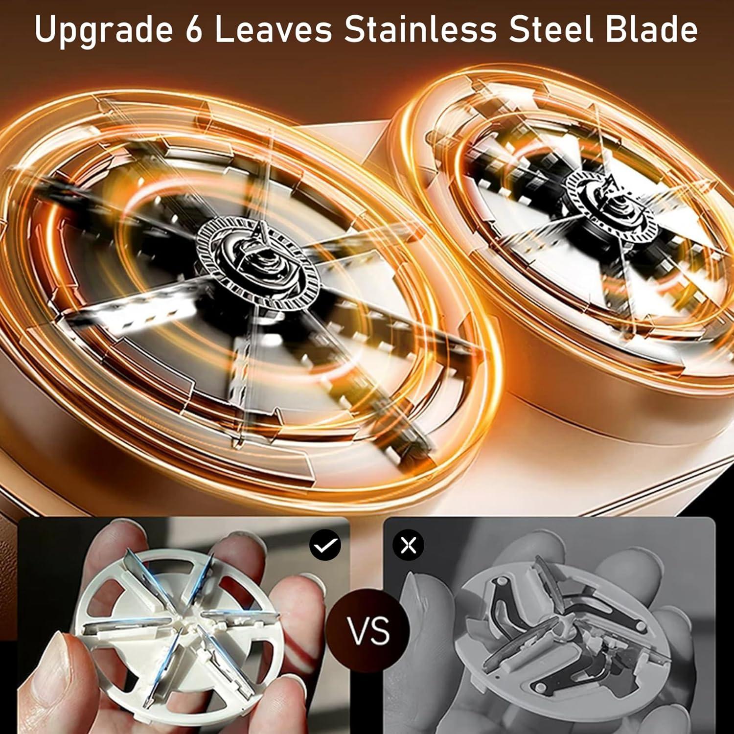 Afeitadora de tela TimerGent MQXJQ recargable 6 cuchillas