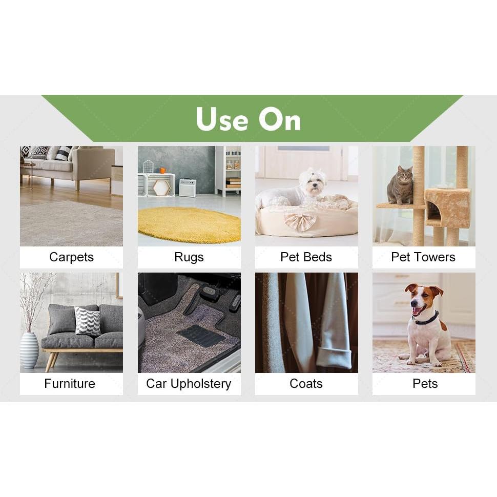 Removedor de Pelusa 3 en 1 Asnfanl Verde para Alfombras y Muebles