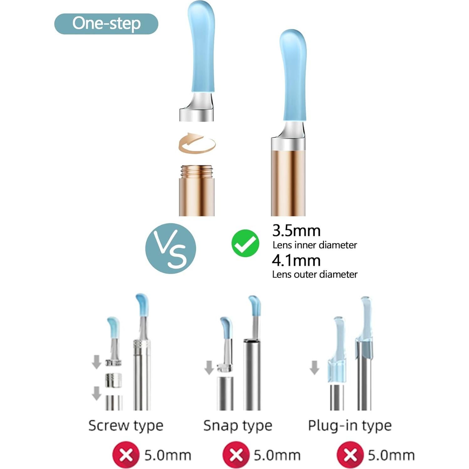 Consejos de Reemplazo Bebird 12 Piezas Silicona 3.5mm