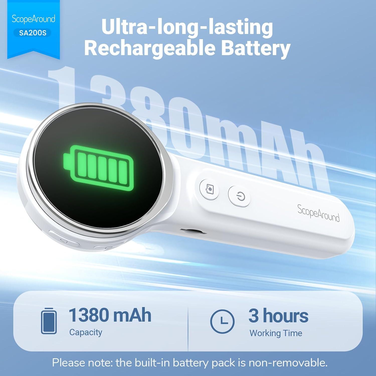 Otoscopio Digital ScopeAround con Pantalla IPS 4.7cm y Luz LED