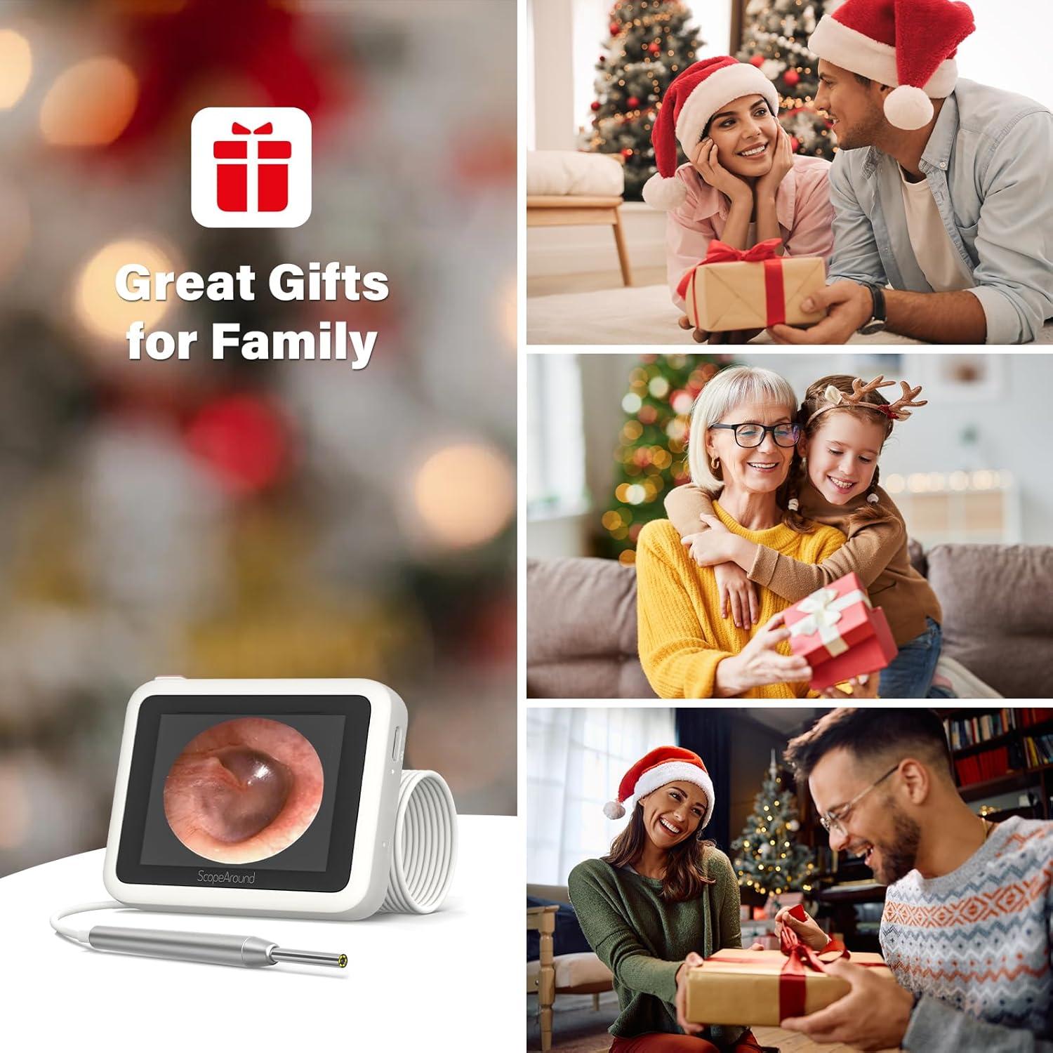 Otoscopio Digital ScopeAround HD 720P con Luz - 3.9mm