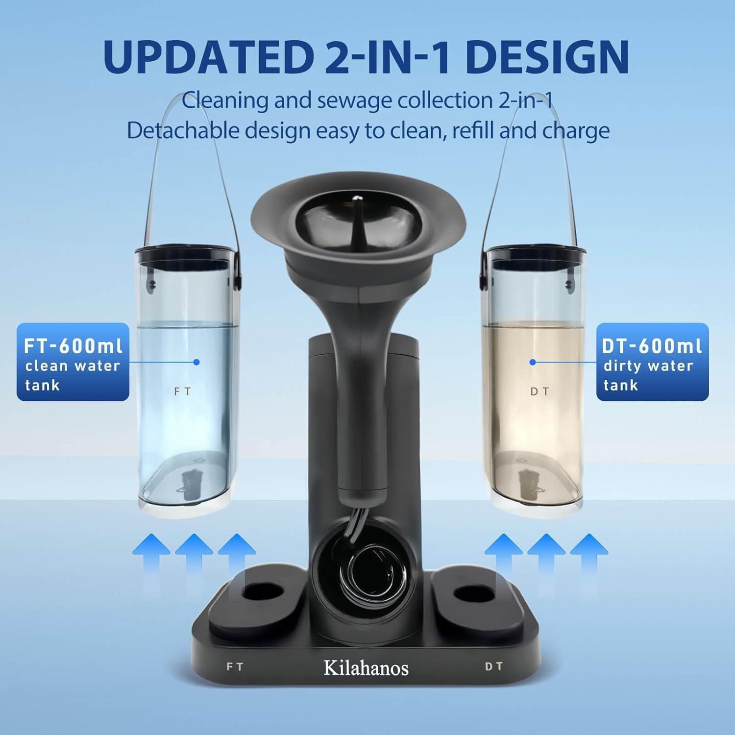 Kit de Limpieza de Oídos Eléctrico Kilahanos con Tanque 600ml