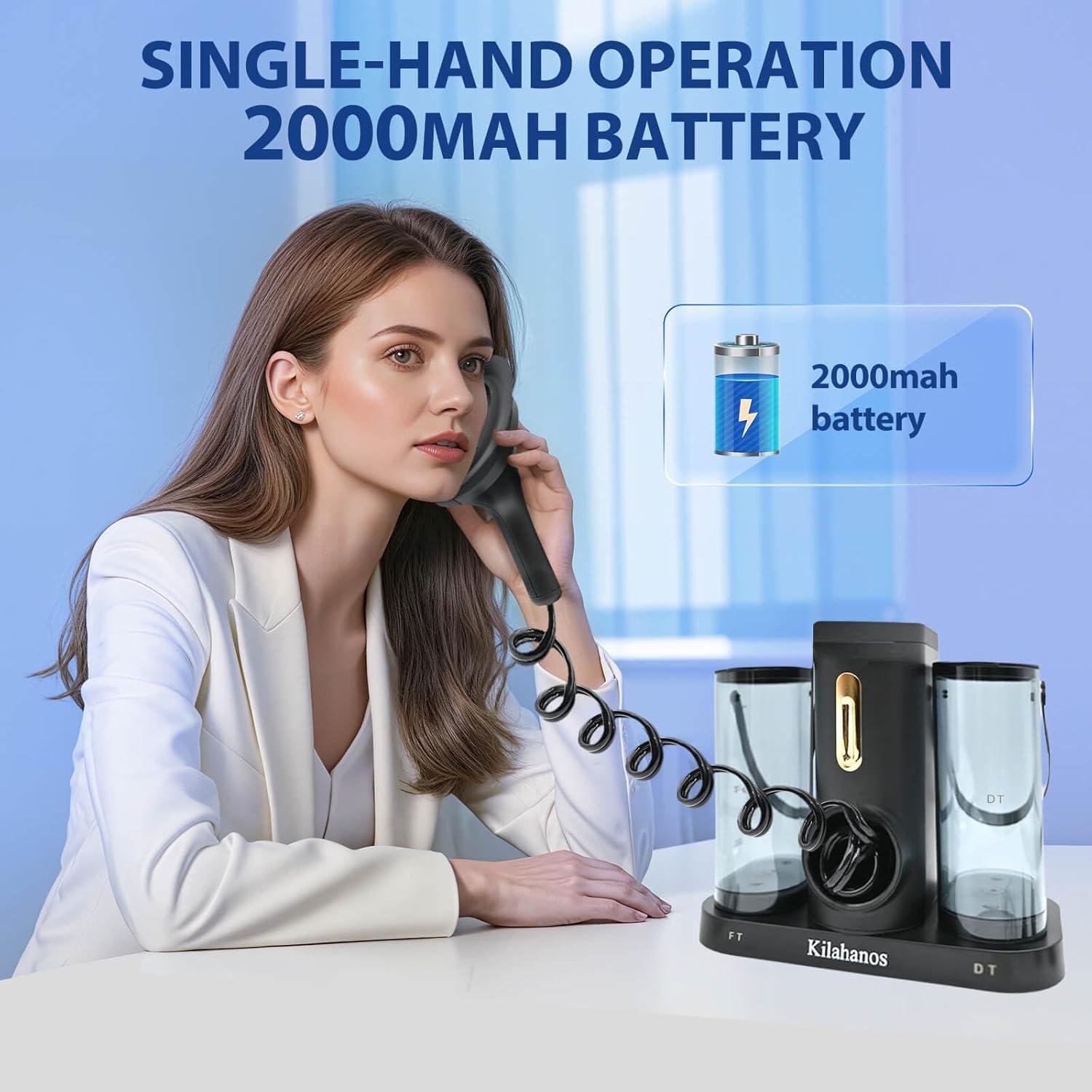 Kit de Limpieza de Oídos Eléctrico Kilahanos con Tanque 600ml