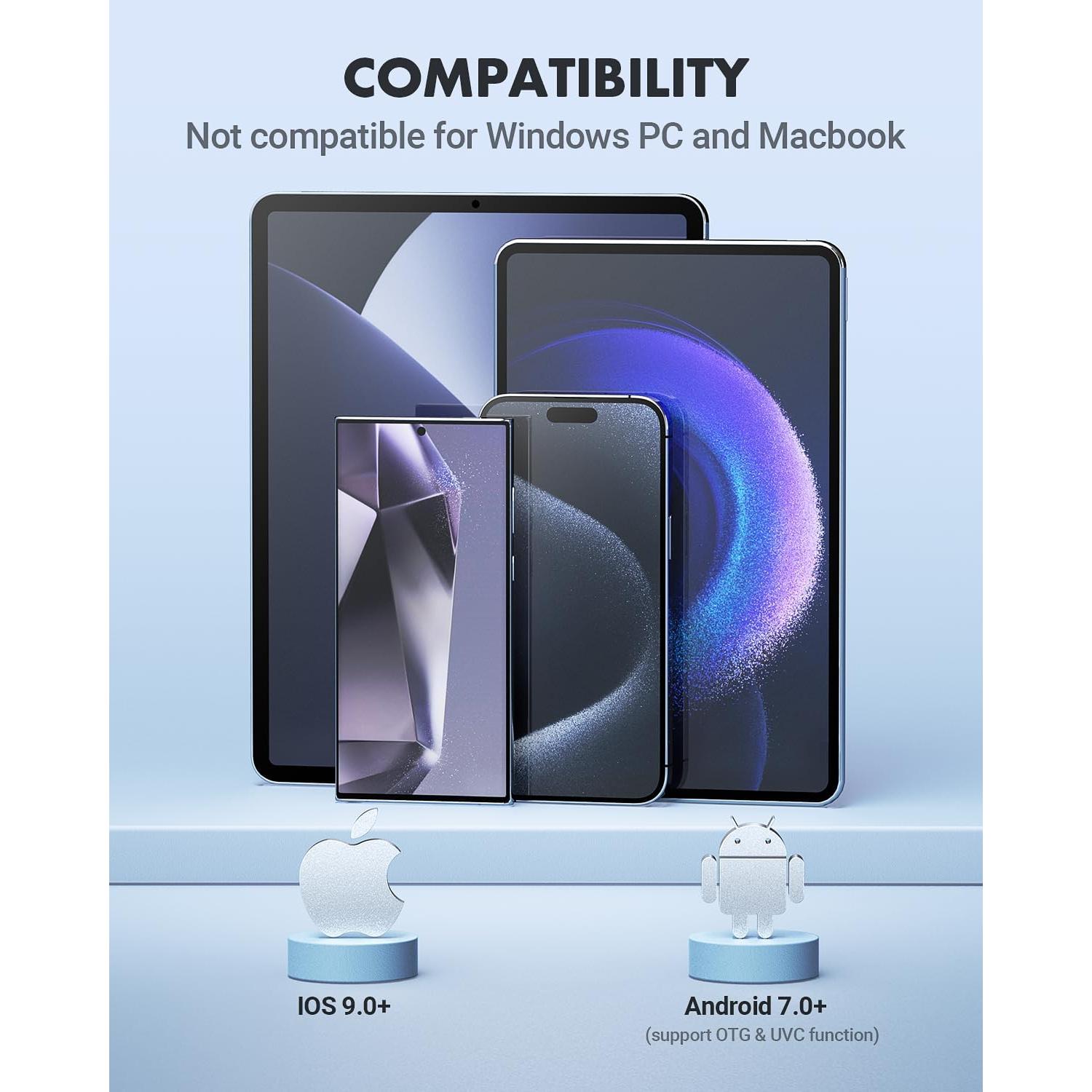 Otoscopio Digital AnyScope ASAKE100i HD con Luz y Giroscopio