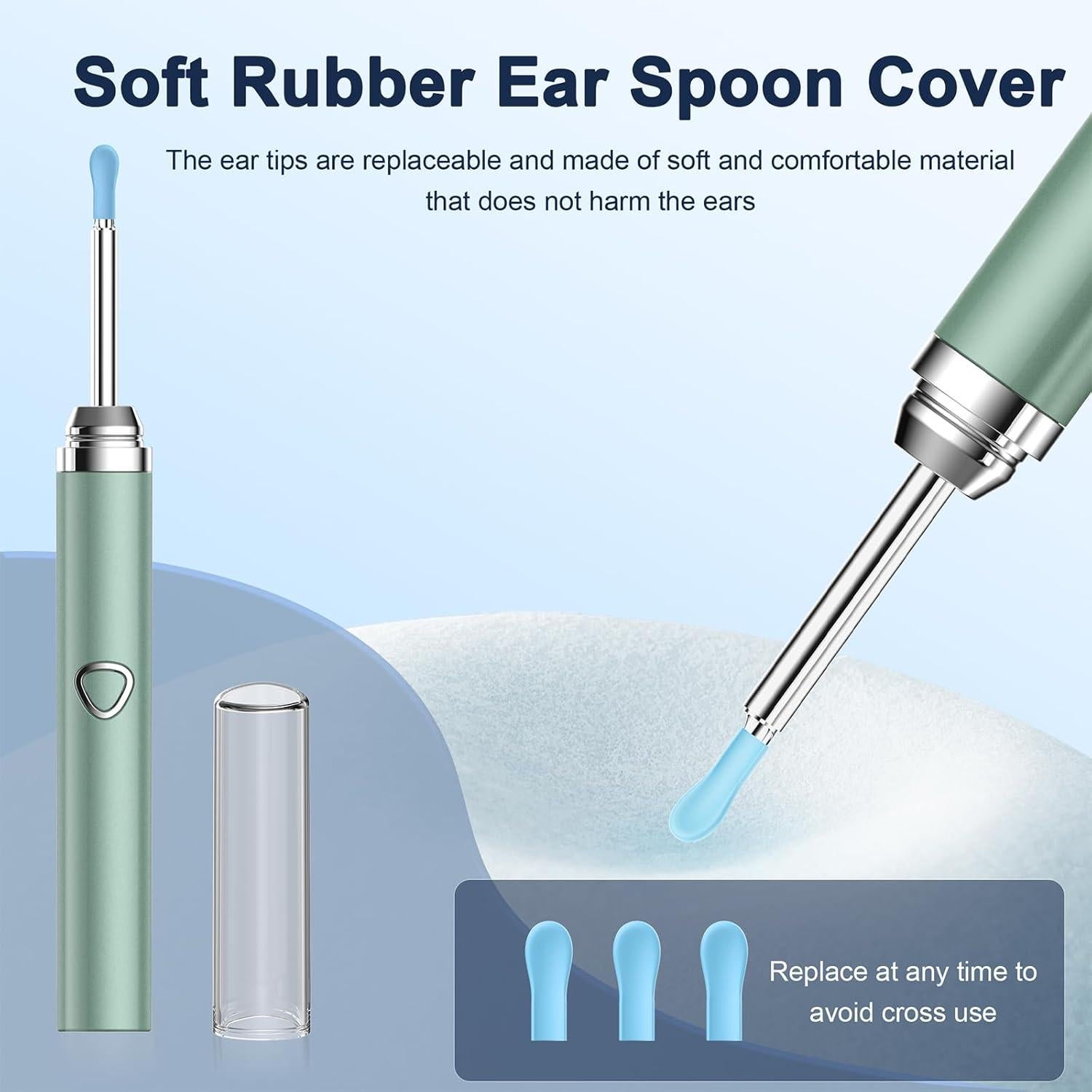 Limpiador de Oídos Coolfor con Cámara 1080P HD y 6 LED