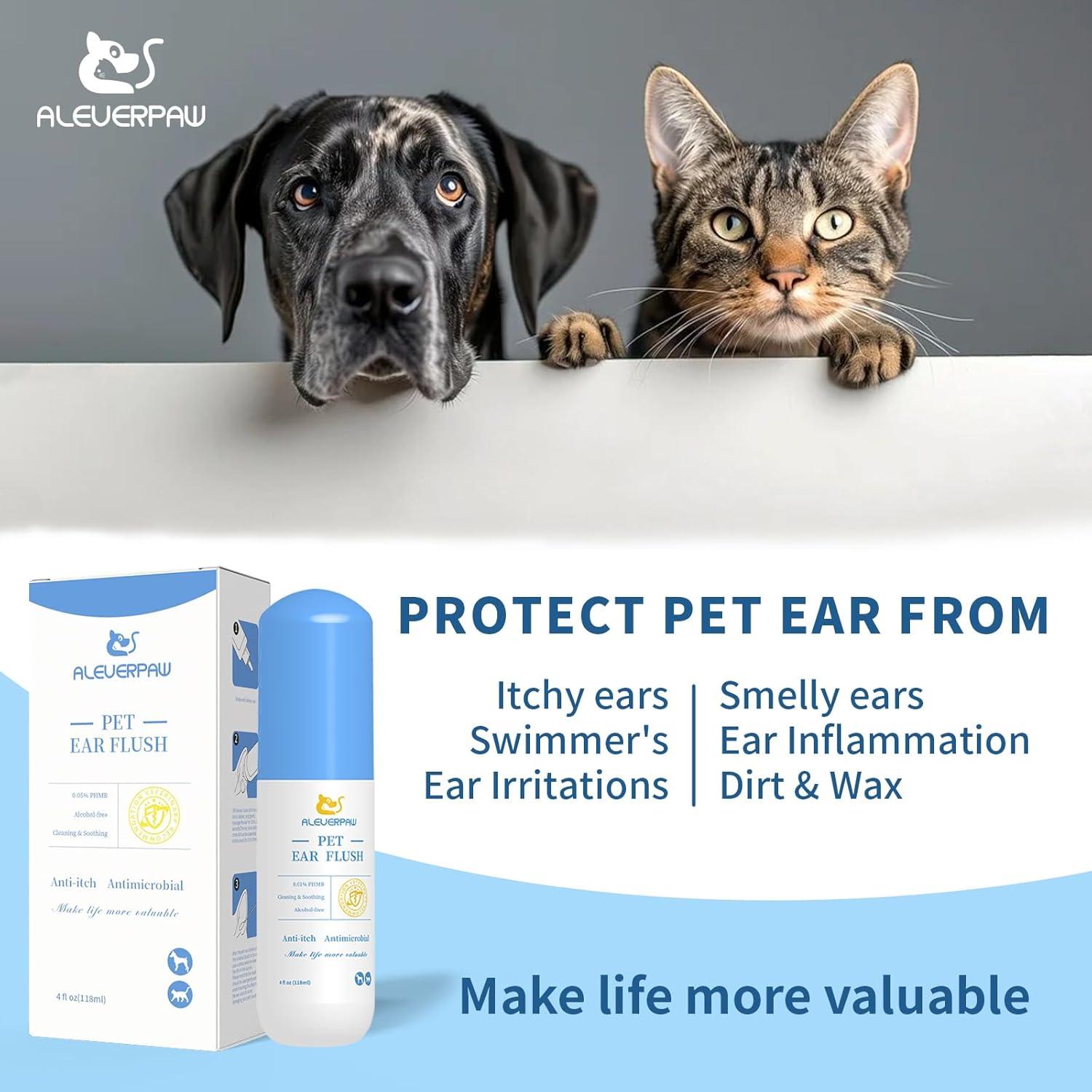 Limpiador de Oídos para Perros y Gatos Tris Flush 118 ml